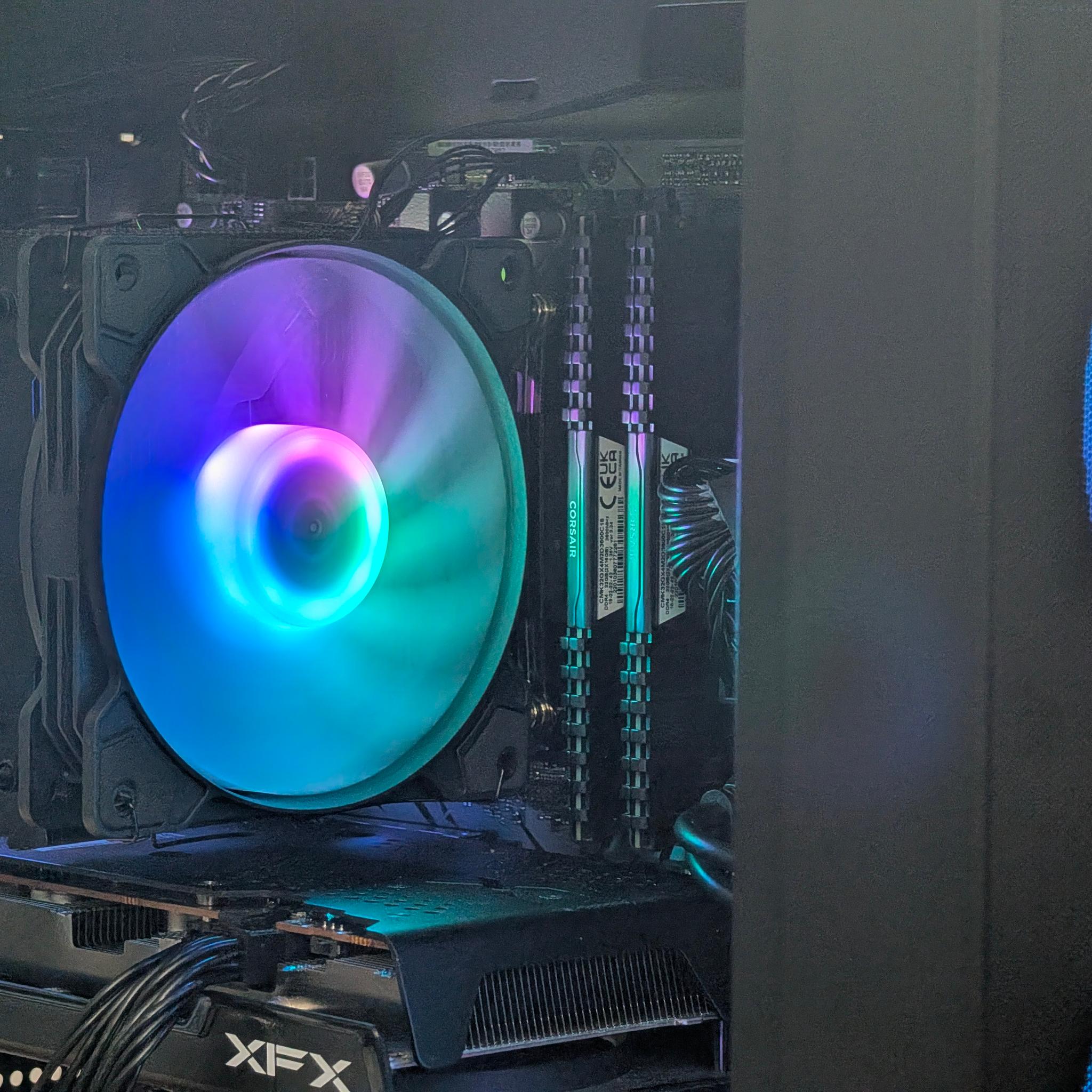 🌈🖤Ryzen 5 3600 | RX 6650XT | 32GB DDR4 | 1TB SSD | Gaming PC🖤🌈
