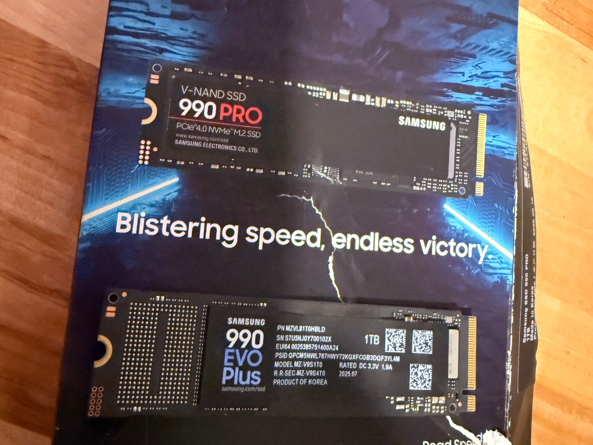 Samsung 990 EVO Plus 1TB pciE 4.0 m2 SSD