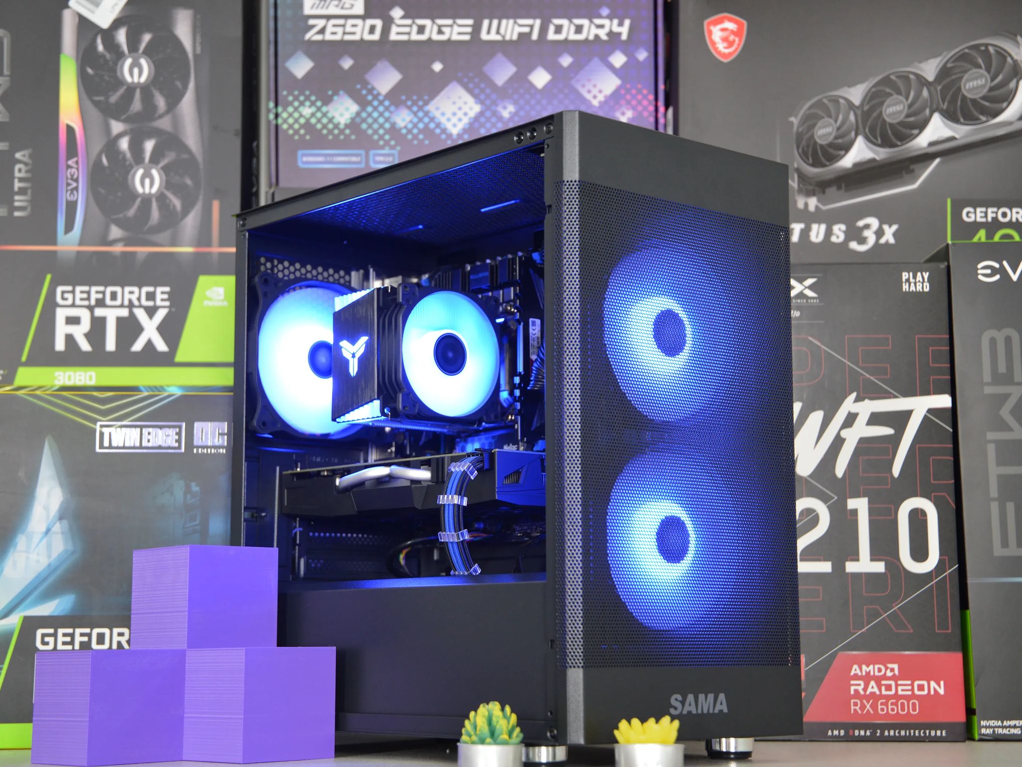 🔵⚫️| RX 580 8GB | INTEL XEON E5 2670 V3 | 16GB DDR4 RAM | 1TB NVME SSD | Midnight Ocean |