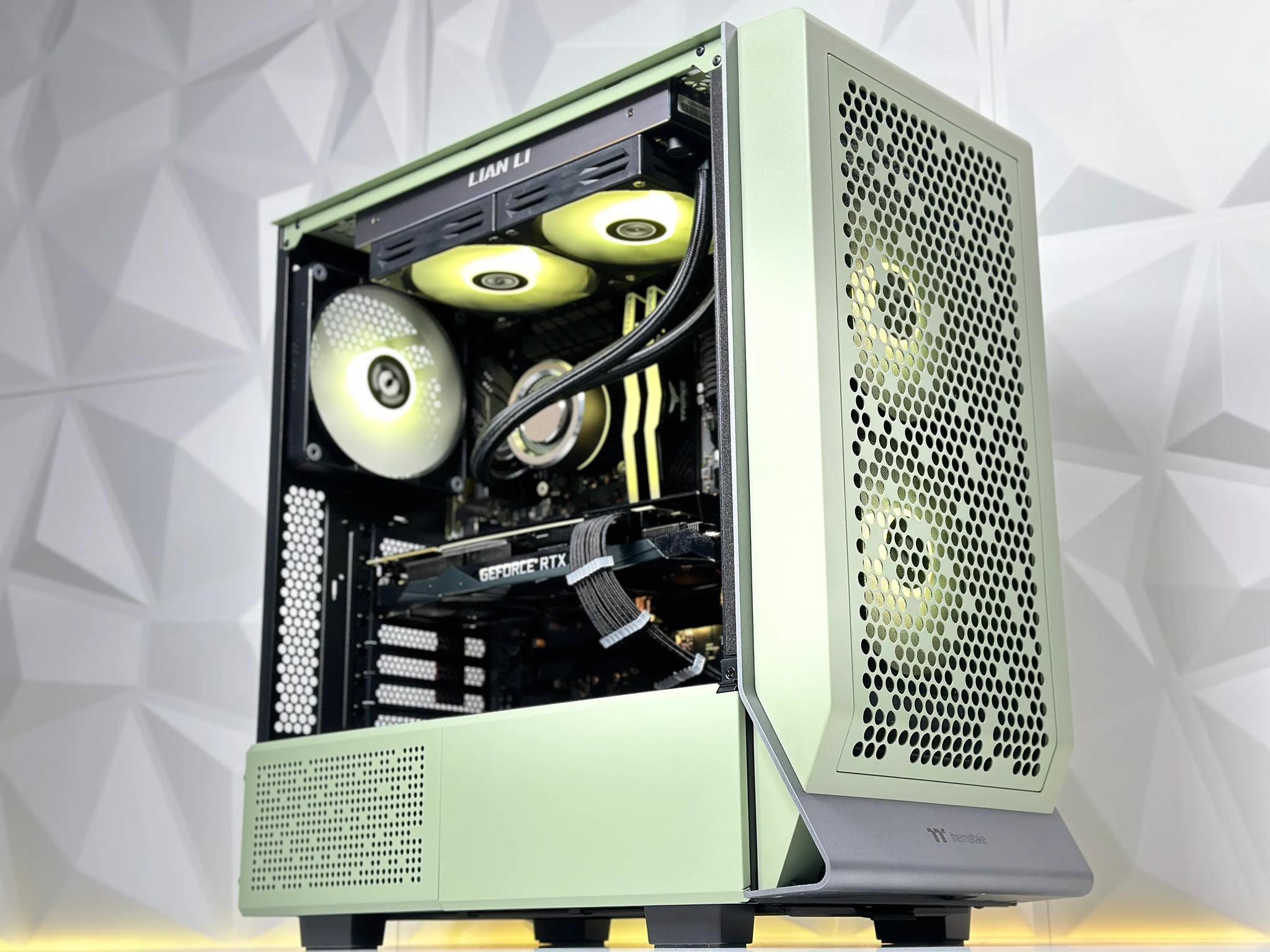 🍵💚🍃Matcha🍃Liquid Cooled Gaming PC🍃Nvidia RTX 2080 Ti 11GB🍃Intel  12600KF 10 core 🍃32GB DDR4🍃