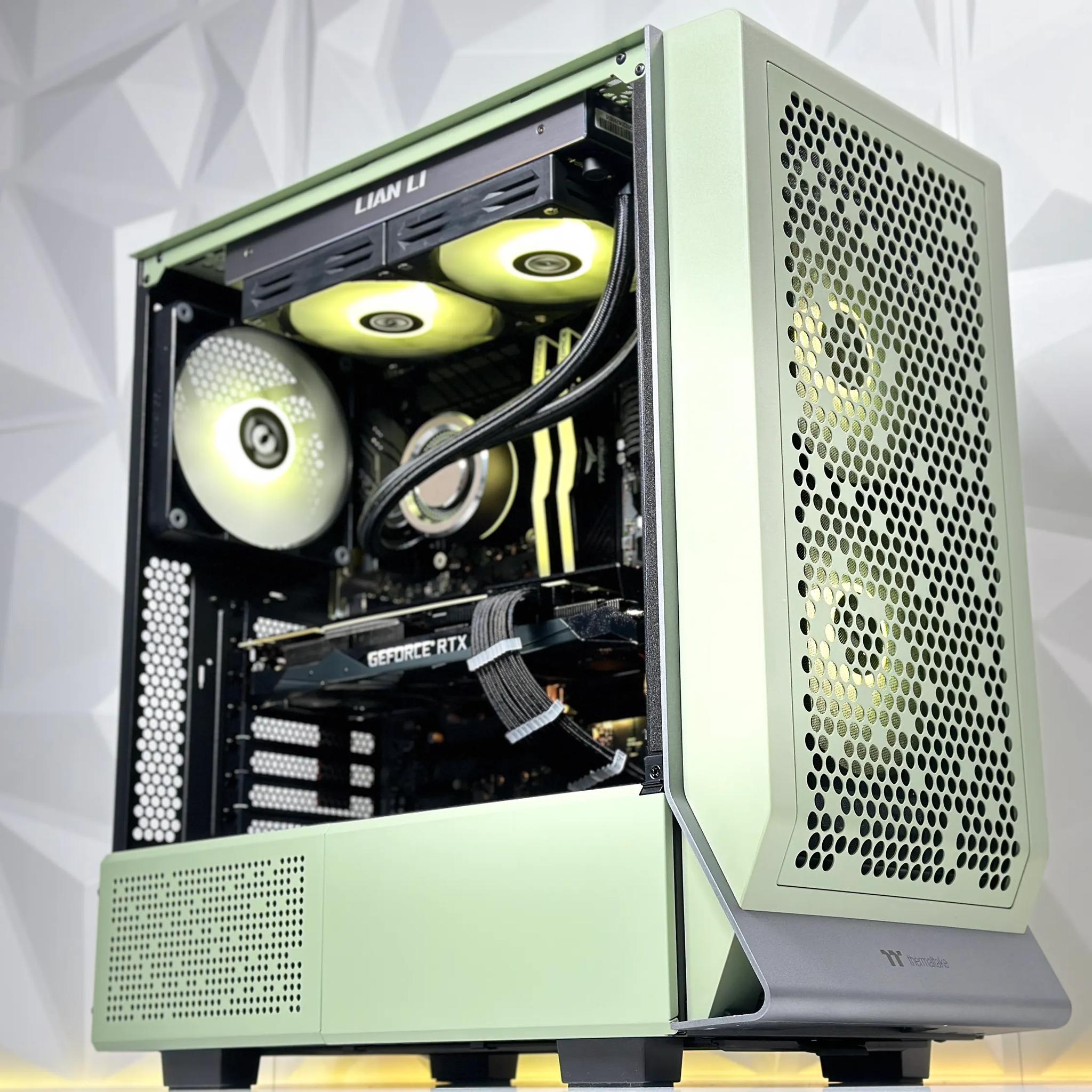 🍵💚🍃Matcha🍃Liquid Cooled Gaming PC🍃Nvidia RTX 2080 Ti 11GB🍃Intel  12600KF 10 core 🍃32GB DDR4🍃