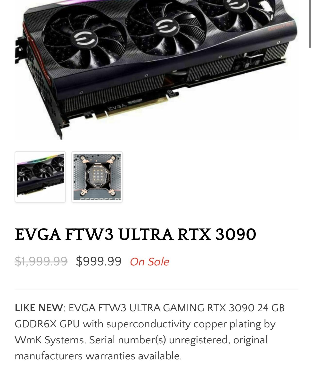 3090 EVGA FTW3 COPPER PLATED BY COOLMYGPU