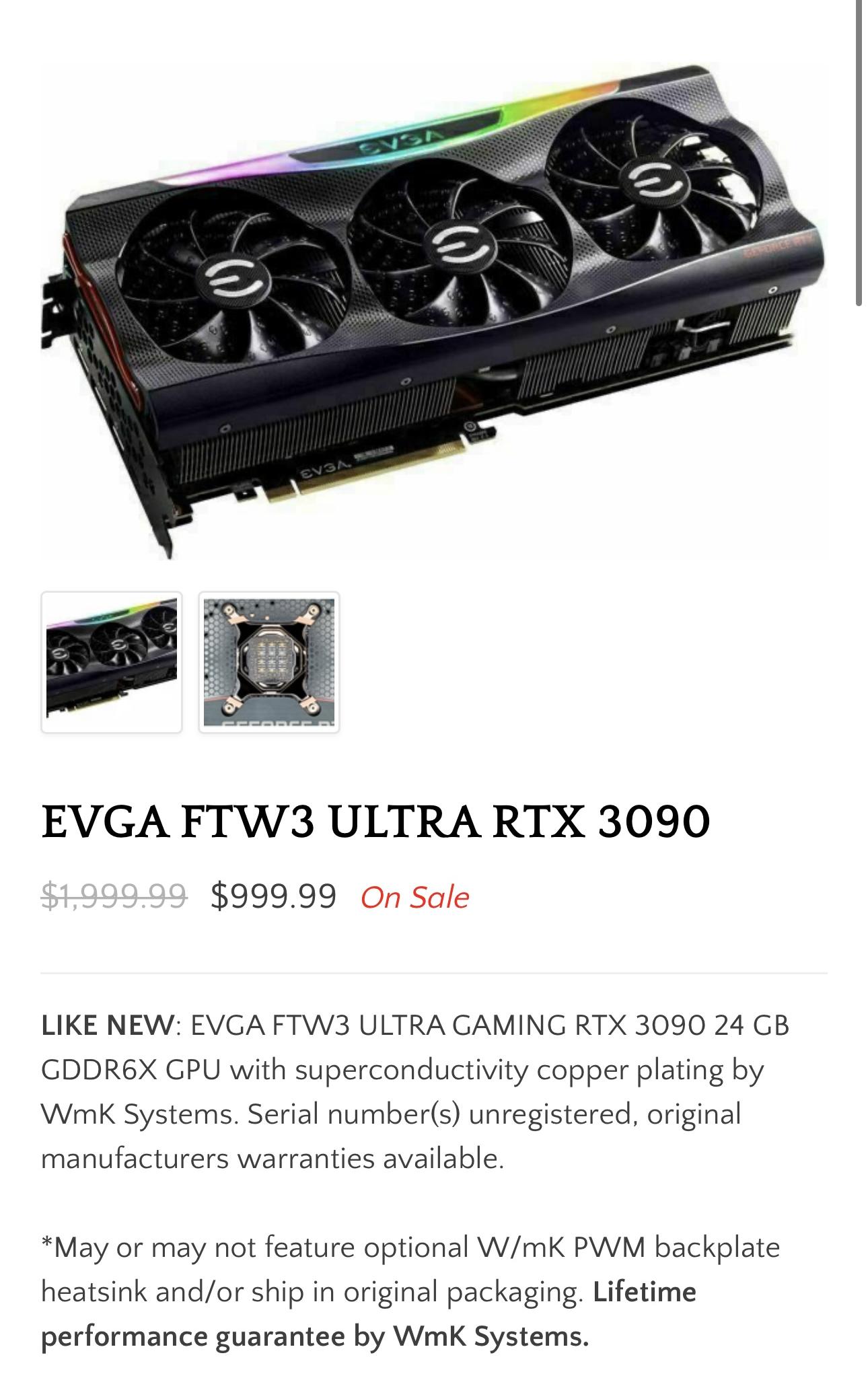 3090 EVGA FTW3 COPPER PLATED BY COOLMYGPU