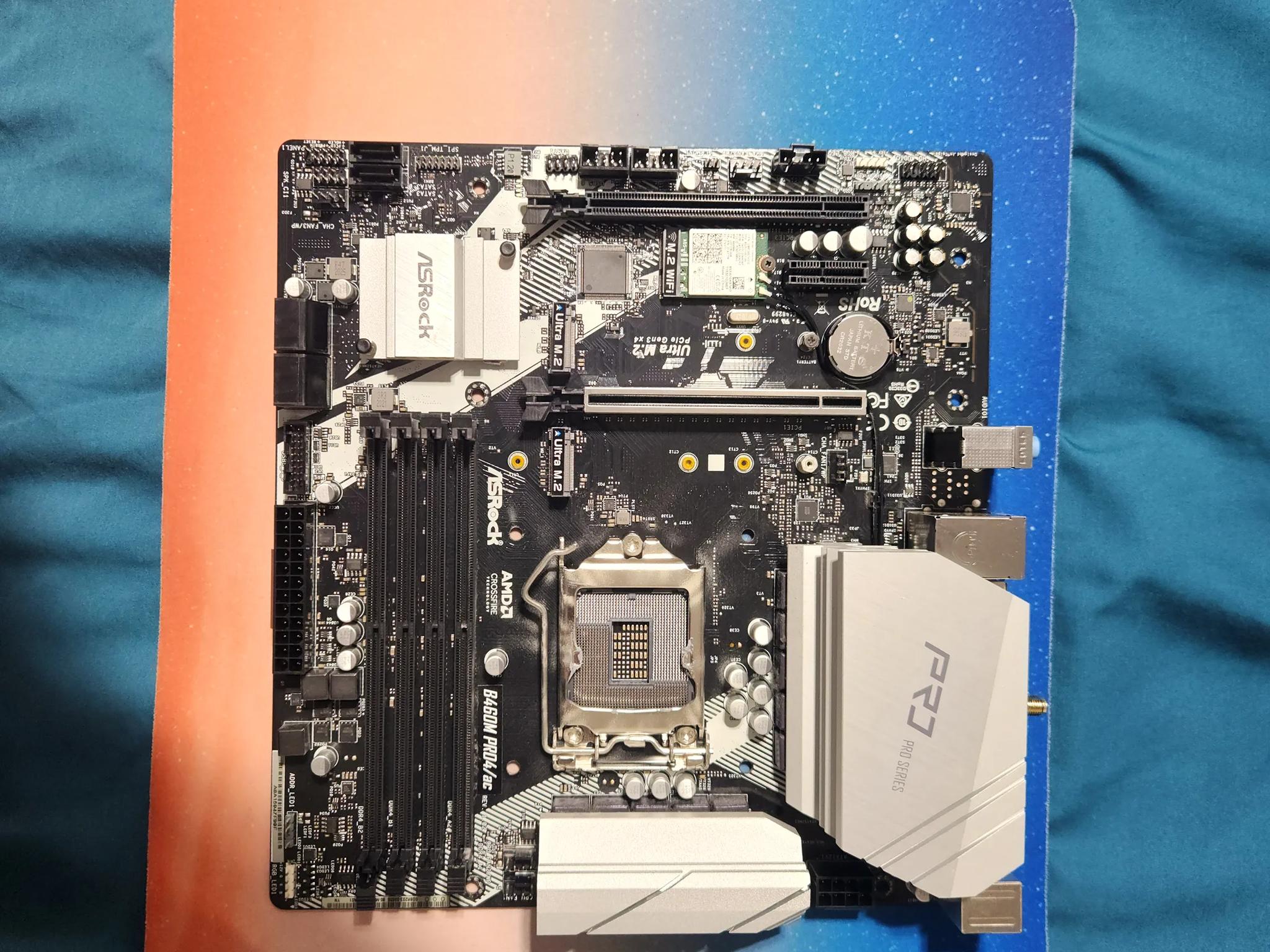 ASROCK B460M PRO4/AC micro ATX Motherboard Intel B460 Socket LGA1200