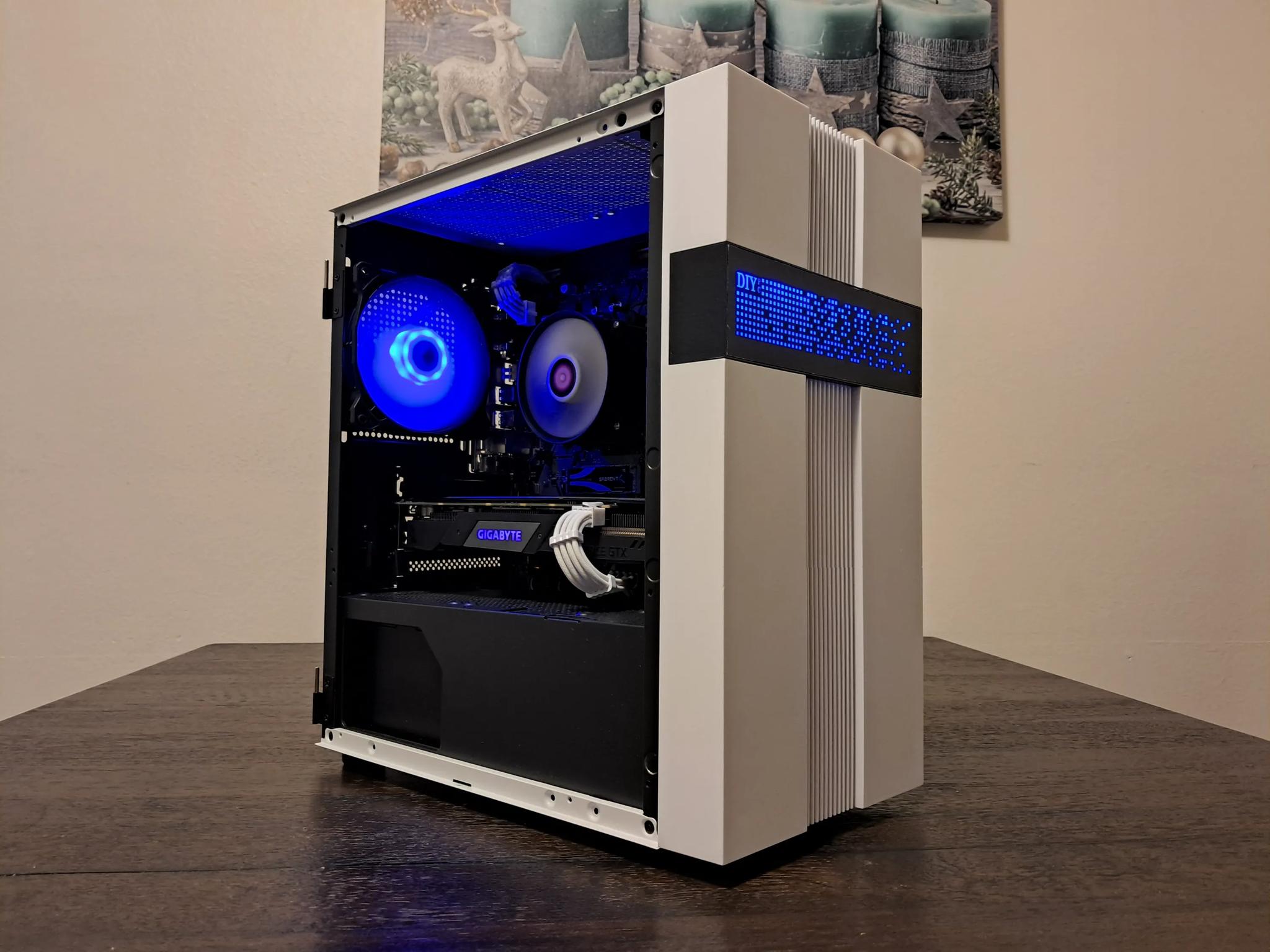🔵⬜ Aesthetic Gaming PC ⬜🔵 Ryzen 5 3400G 3.7-4.2 GHz | Nvidia