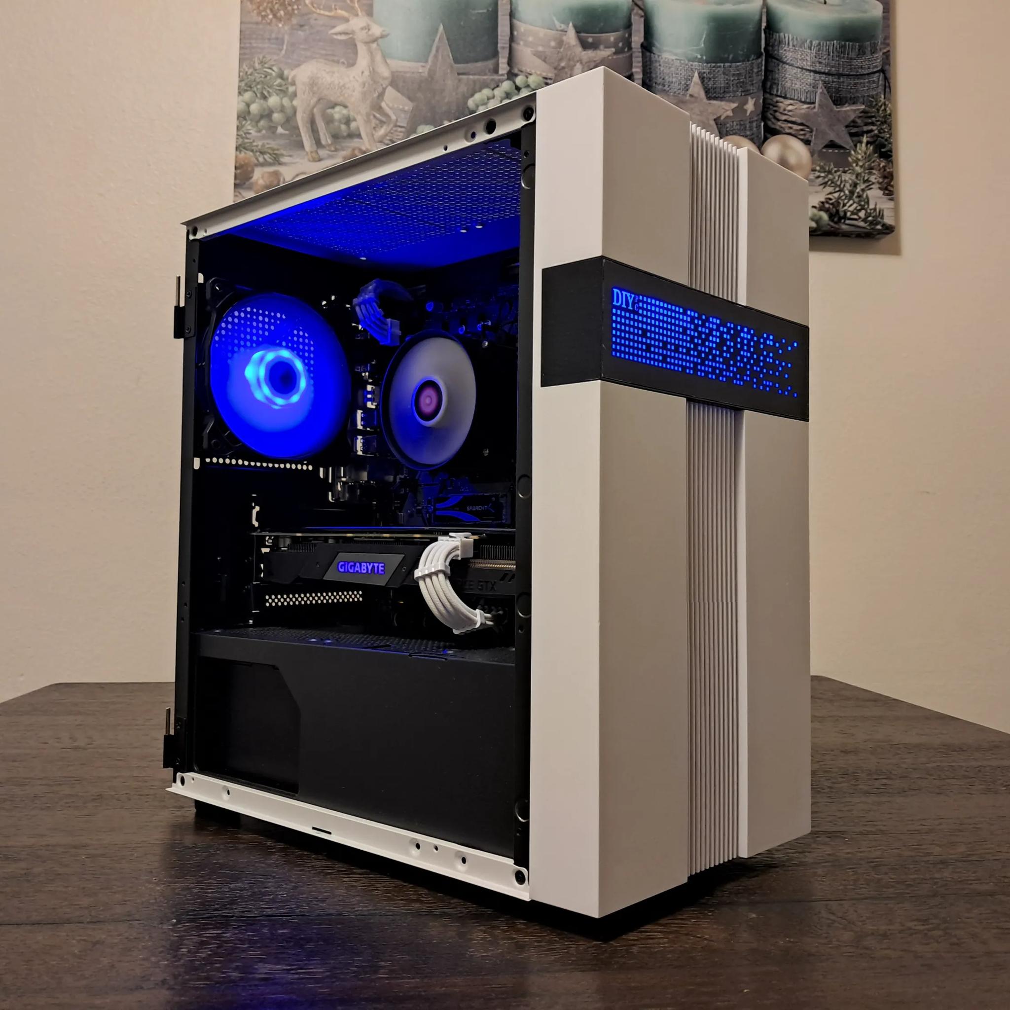 🔵⬜ Aesthetic Gaming PC ⬜🔵 Ryzen 5 3400G 3.7-4.2 GHz | Nvidia GTX 1660 Super | 1TB SSD