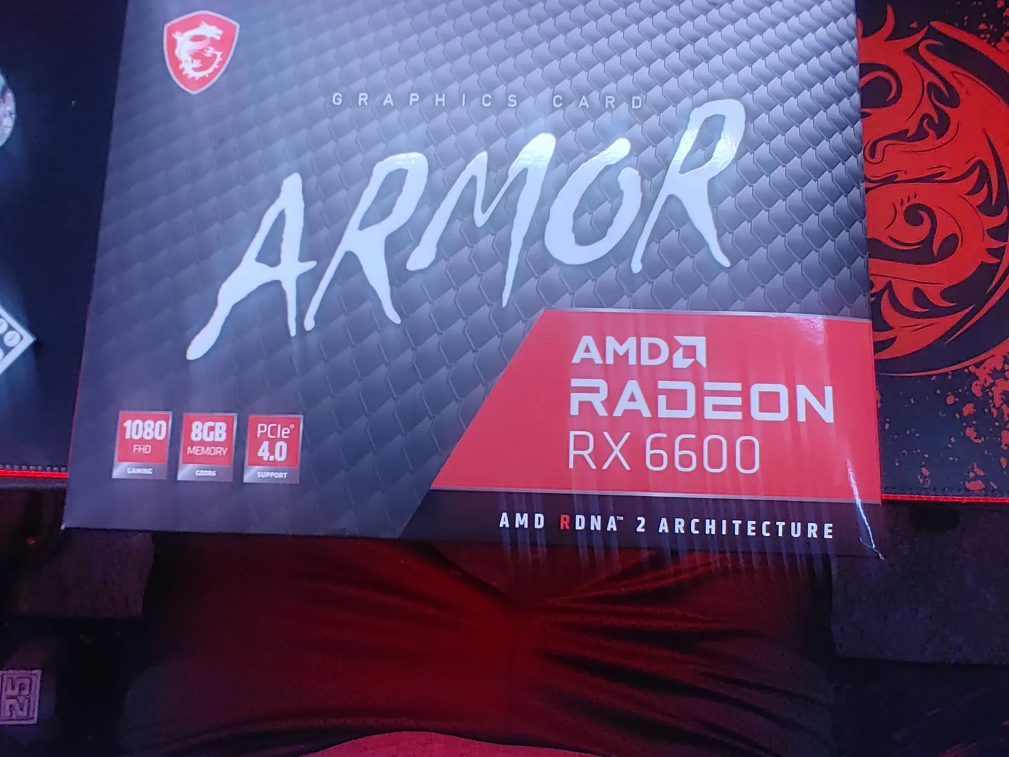 The MSI ARMOR AMD Radeon RX 6600 - 8GB