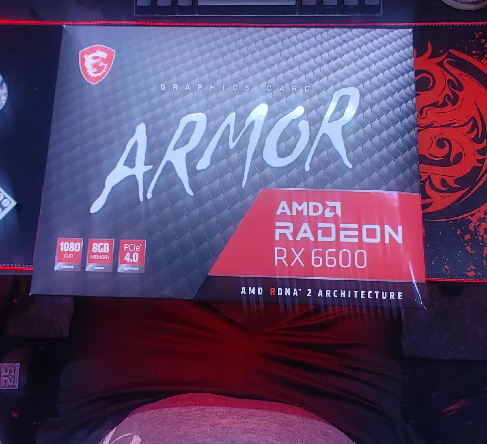 The MSI ARMOR AMD Radeon RX 6600 - 8GB