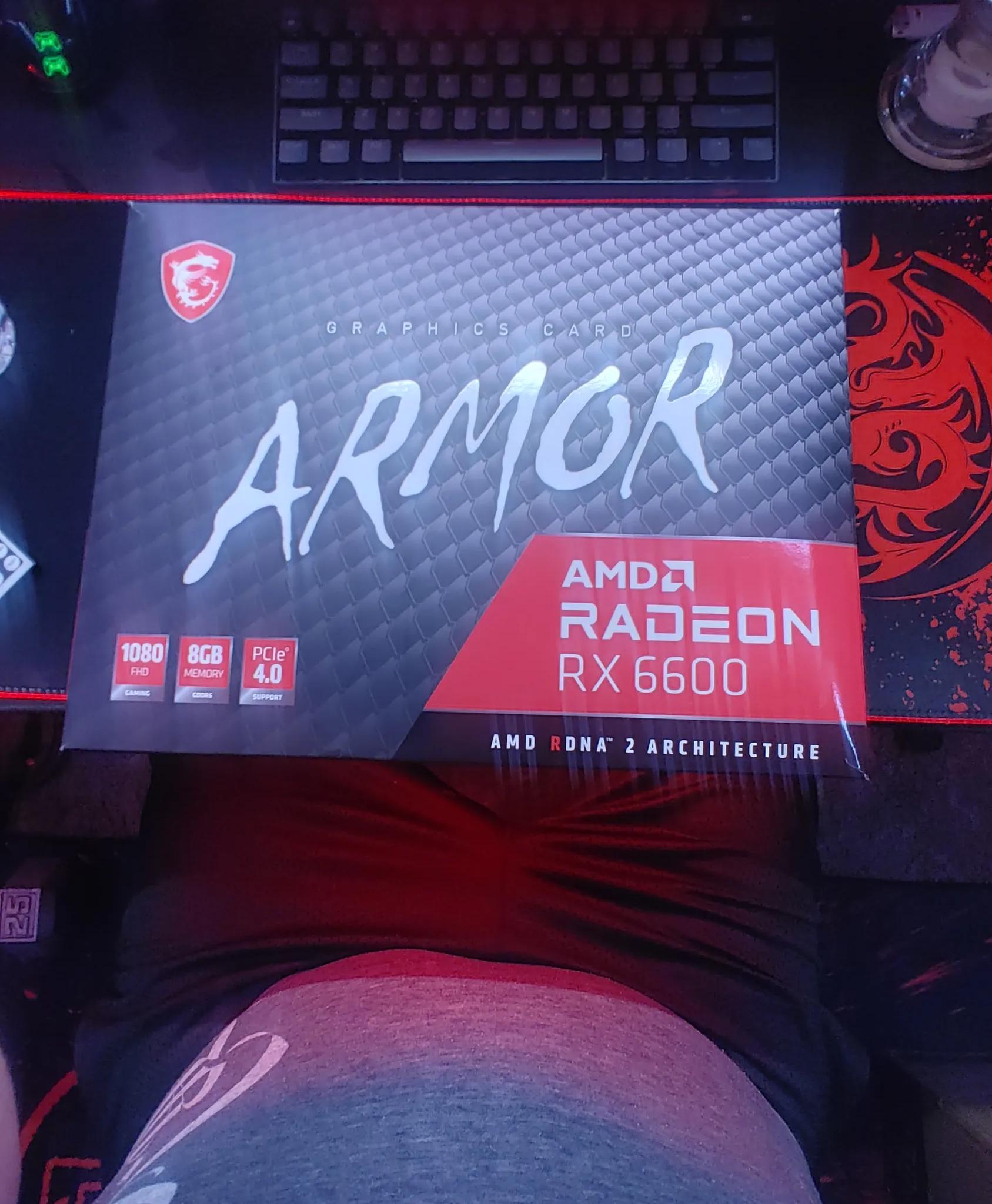 The MSI ARMOR AMD Radeon RX 6600 - 8GB