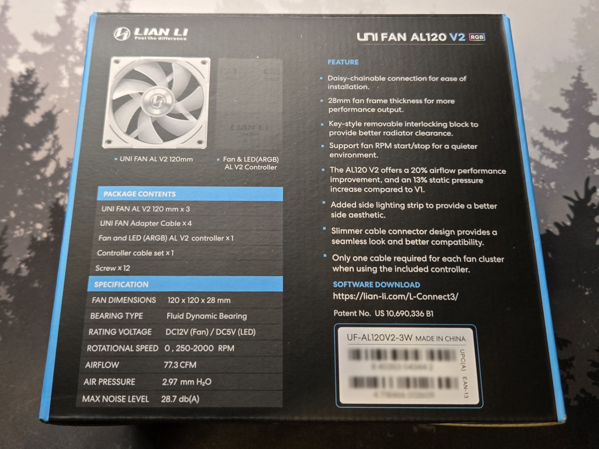 Lian Li UNI FAN AL120 V2 (3-Pack) (White Edition)