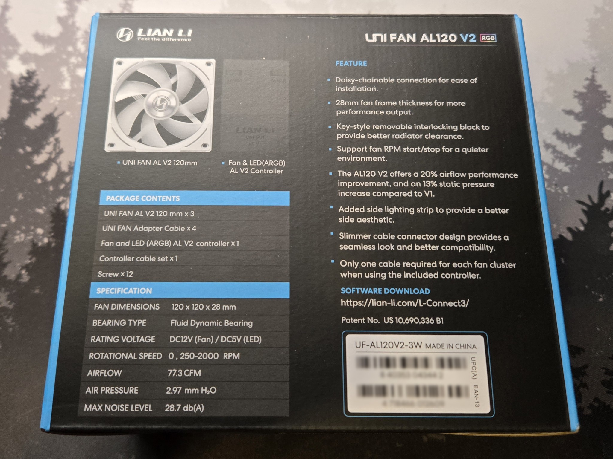 Lian Li UNI FAN AL120 V2 (3-Pack) (White Edition)