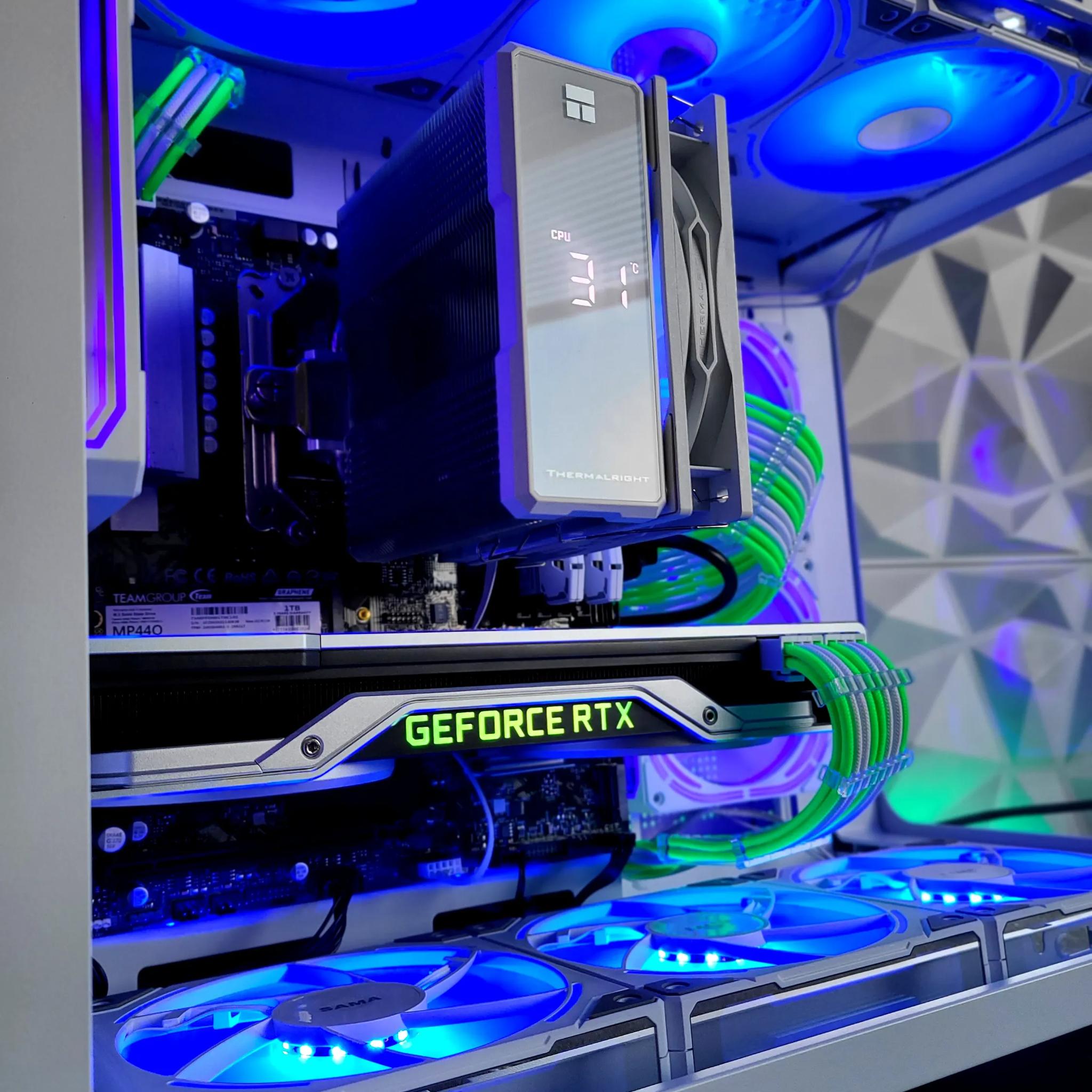Nvidia GeForce RTX 2080 Ti 11 GB | AMD Ryzen 7 3700x 8-Core CPU | 32 GB Ram | 1 TB SSD