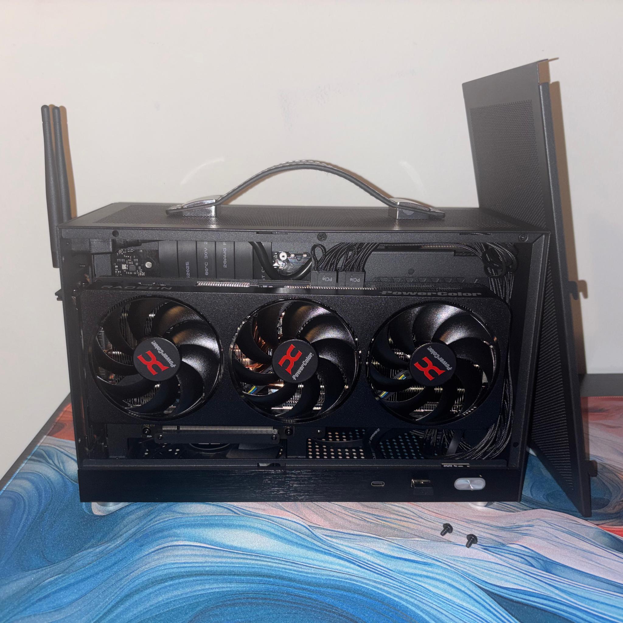 8L S300 Mini Itx build - 7600x3d, 9070GRE, 32gb DDR5, 2TB SSD
