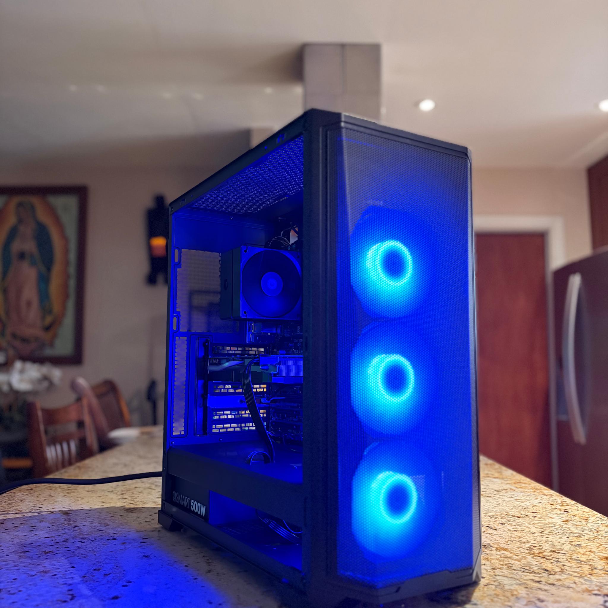 Black Gaming PC | 1660 Super 6GB | INTEL i7-7700 | 16GB RAM | 500GB SATA SSD | Wi-Fi + BT Pcie