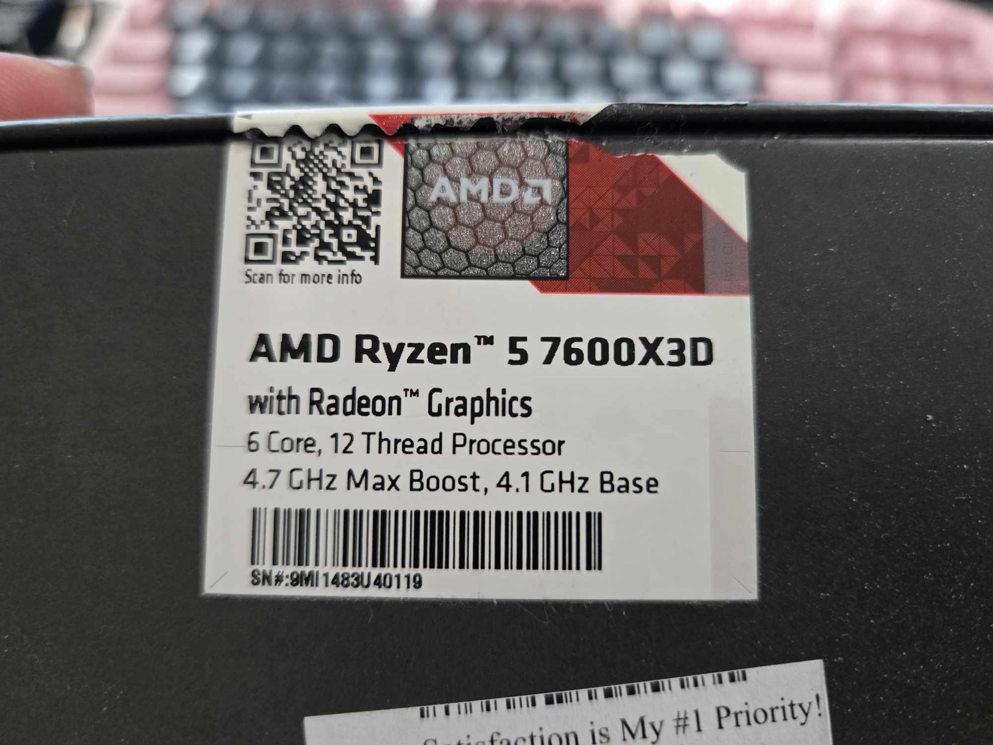 Barely Used / Like New Ryzen 5 7600X3D