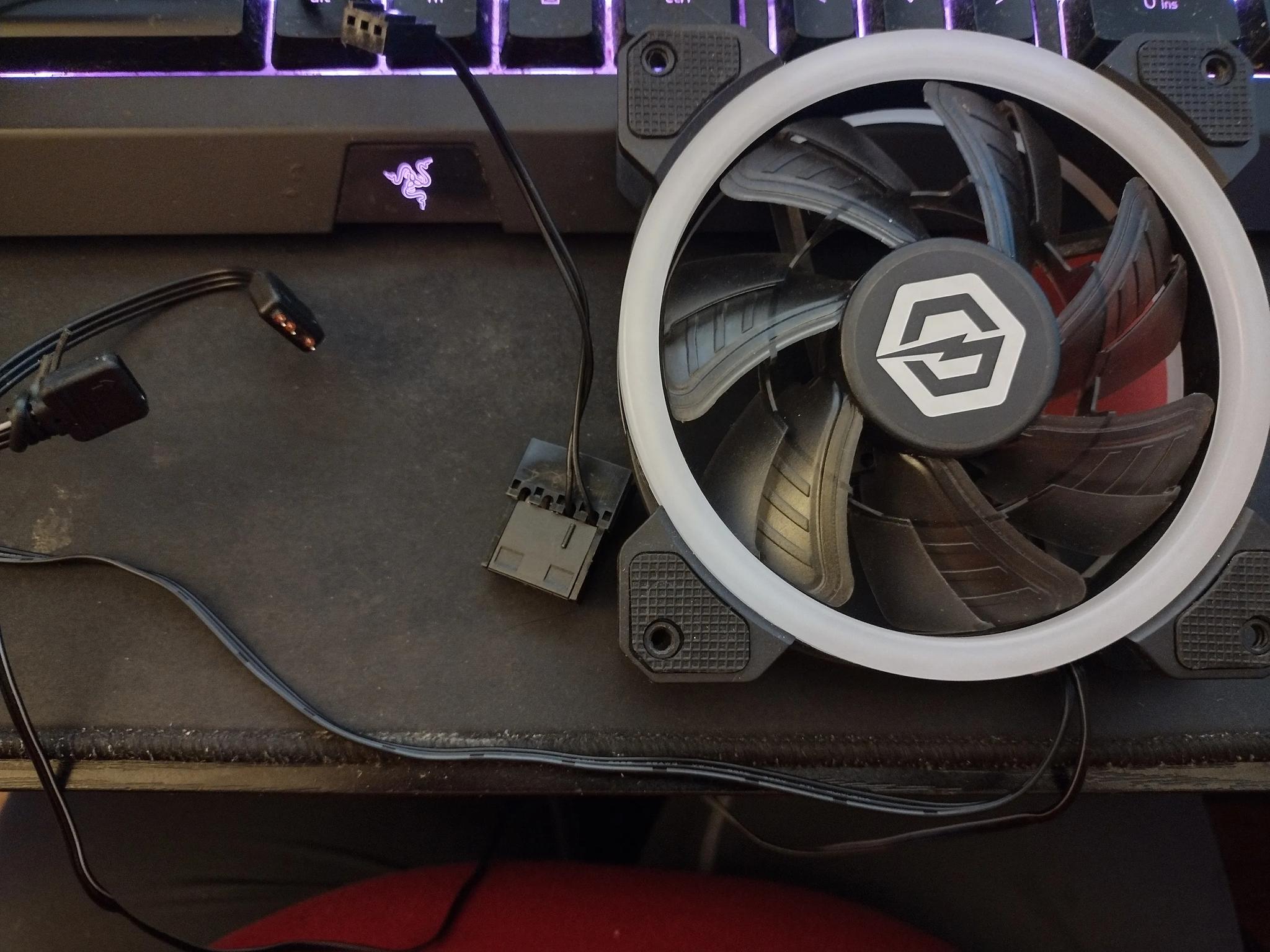 120mm green rgb case fan