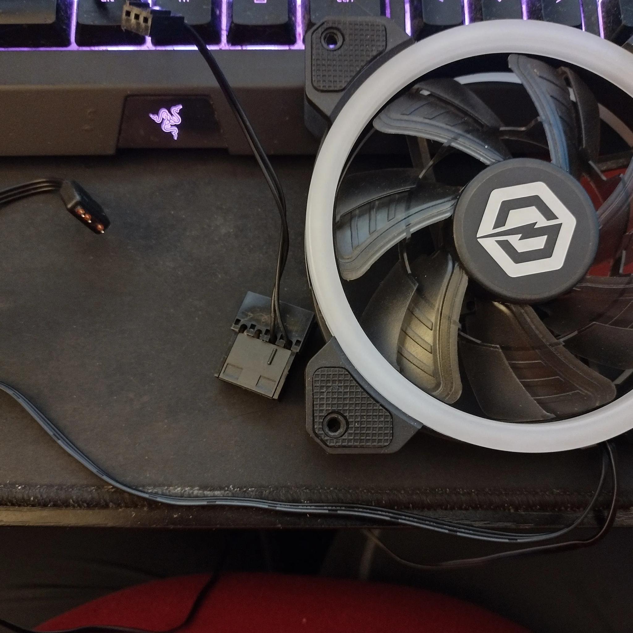 120mm green rgb case fan