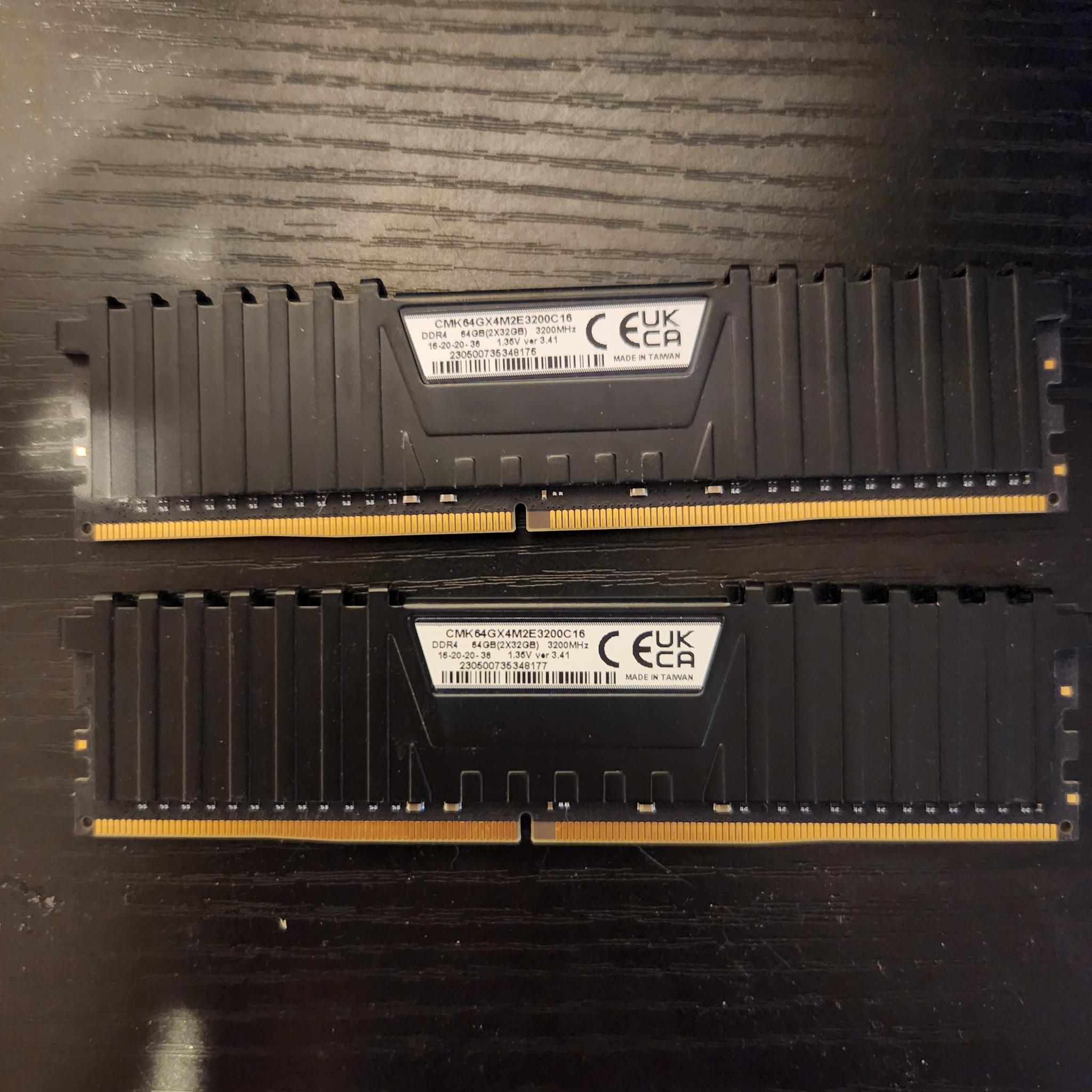 vengance lpx ddr4 3200MHz 64gb (2x32)