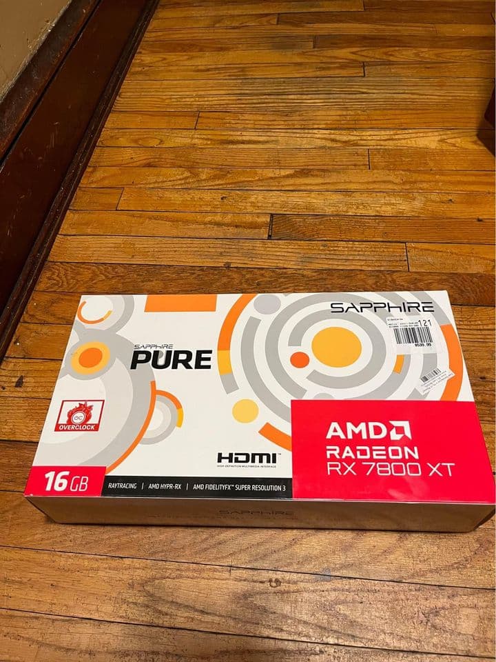 Sapphire Pure AMD Radeon RX 7800XT 16GB