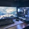 ON SALE! Sleek Black Fishtank RGB Gaming PC – GPU : 7600XT CPU : 7700