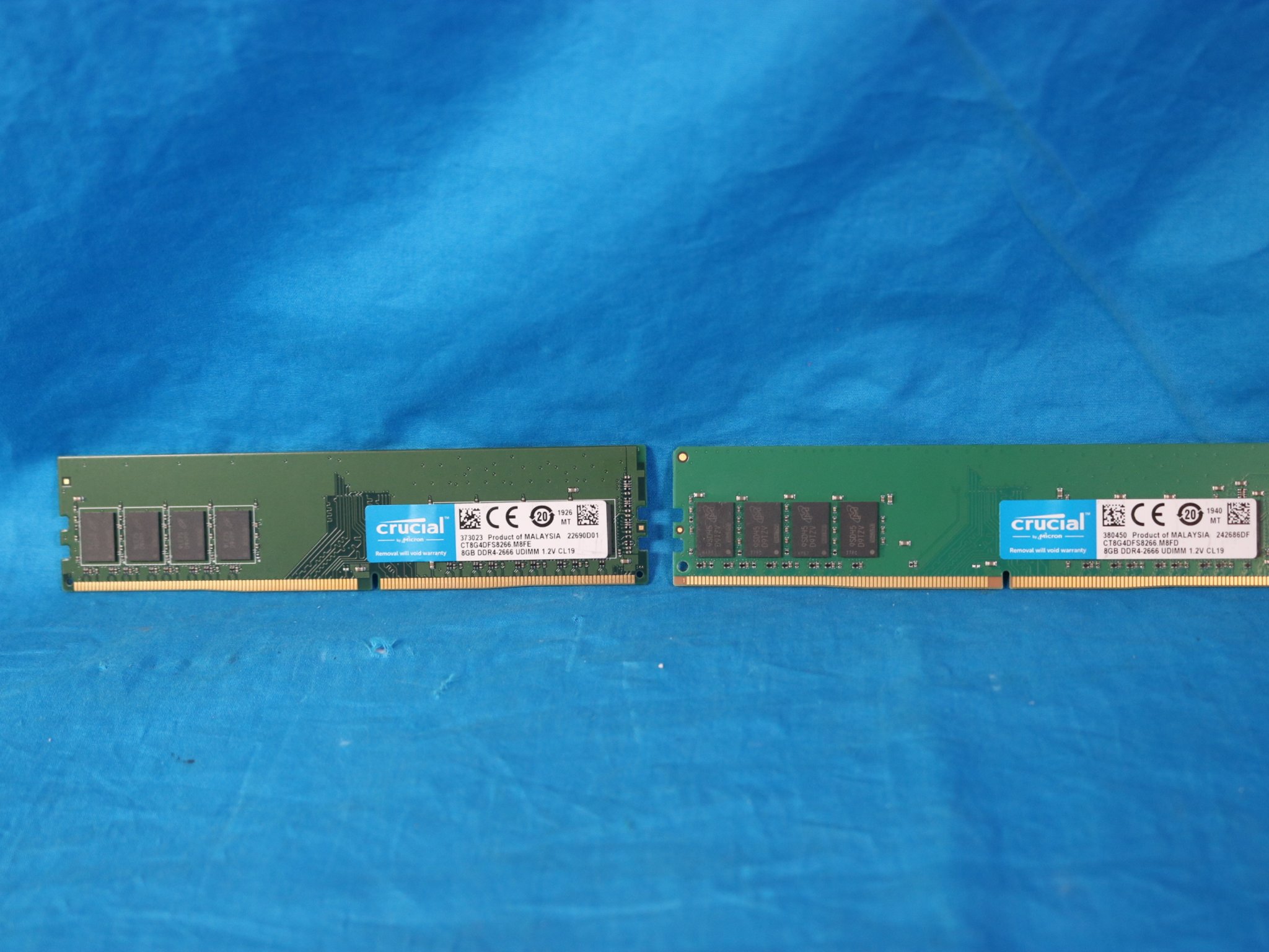 16GB Kit of 2666mhz Crucial DDR4 Desktop DIMM Memory Sticks (2x 8GB) - 4730755079