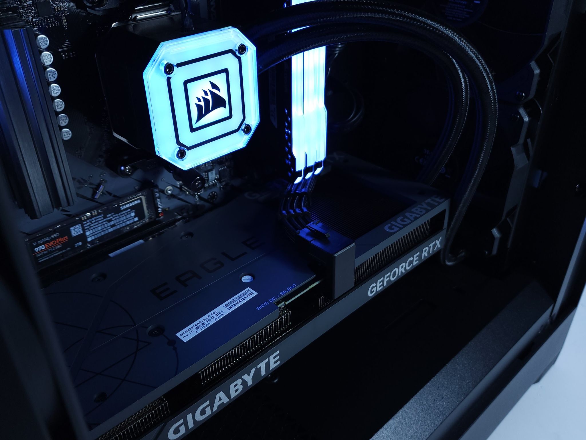 💙🖤RTX 4060Ti || Ryzen 7 5700X || 1TB NVMe || 24GB 3600MHz DDR4 || 1080p Gaming PC