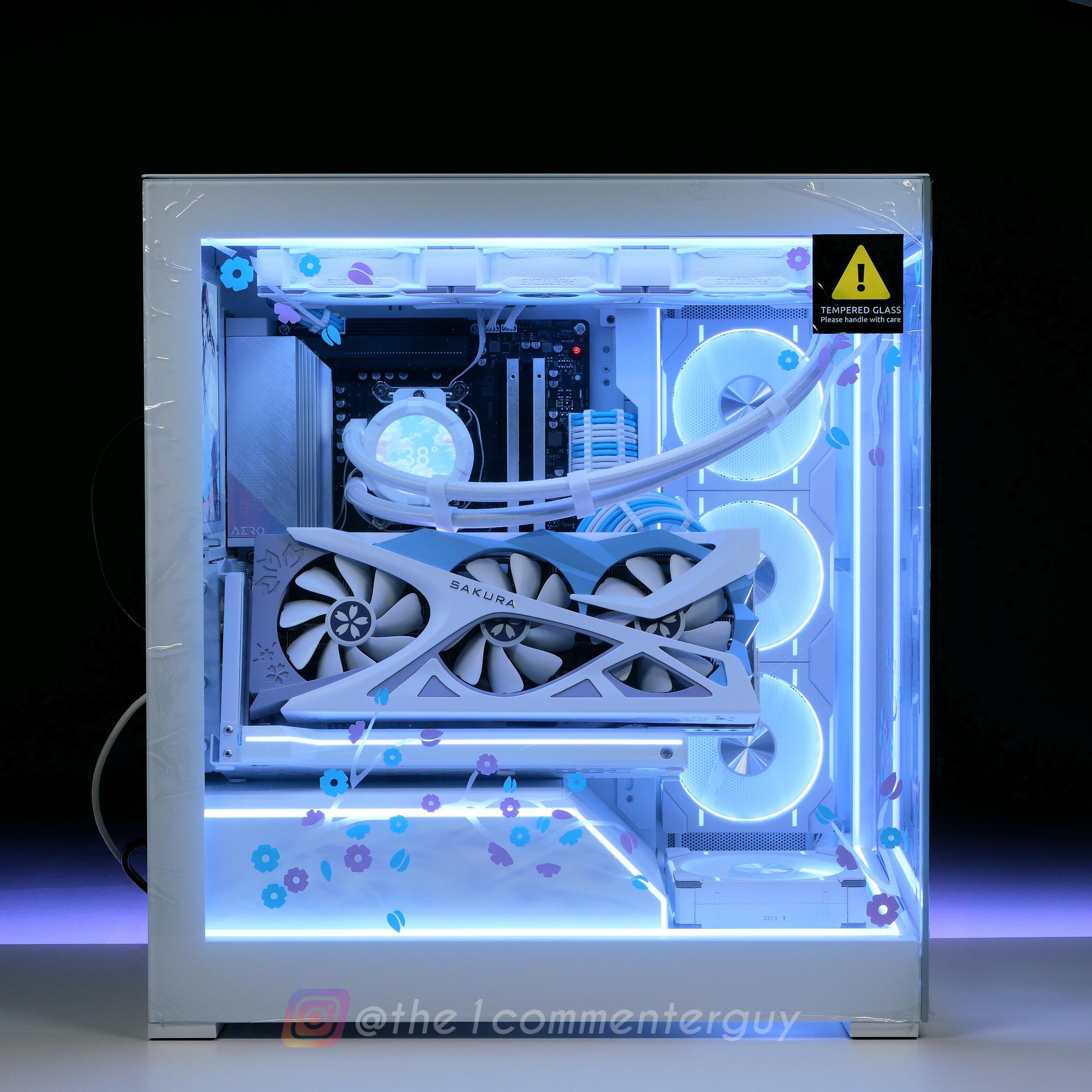 🌸Sakura👰🏻‍♀️NV5 🩵|💜 Ryzen 7800X3D, RX 7800XT, 32GB RAM, 2TB nvme White gaming pc