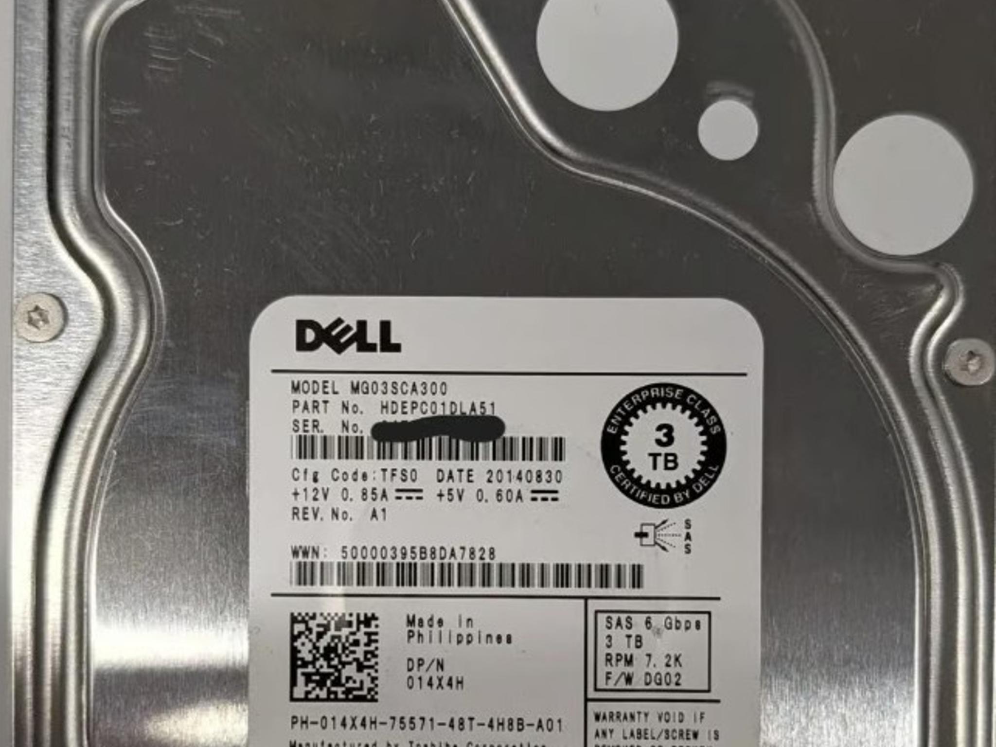 Dell 014X4H 3TB