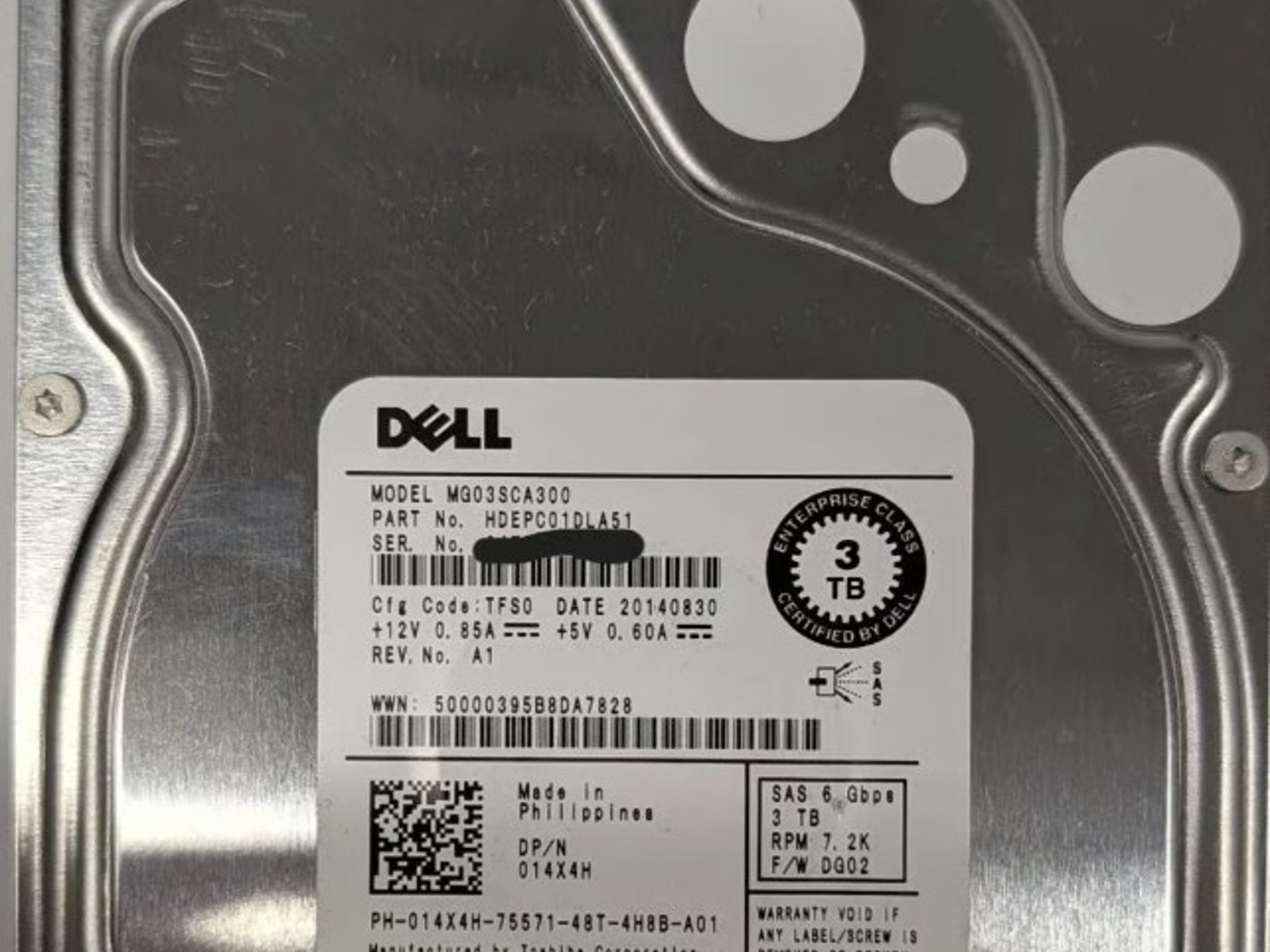 Dell 014X4H 3TB