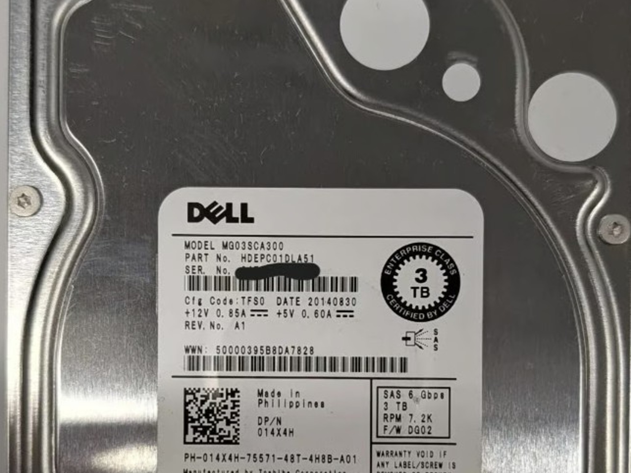 Dell 014X4H 3TB