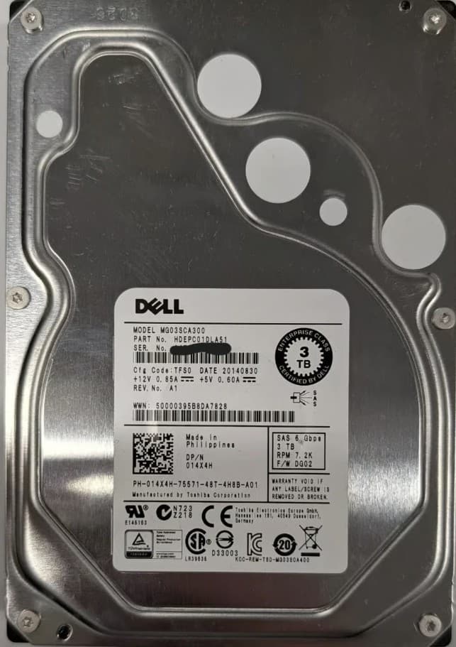 Dell 014X4H 3TB