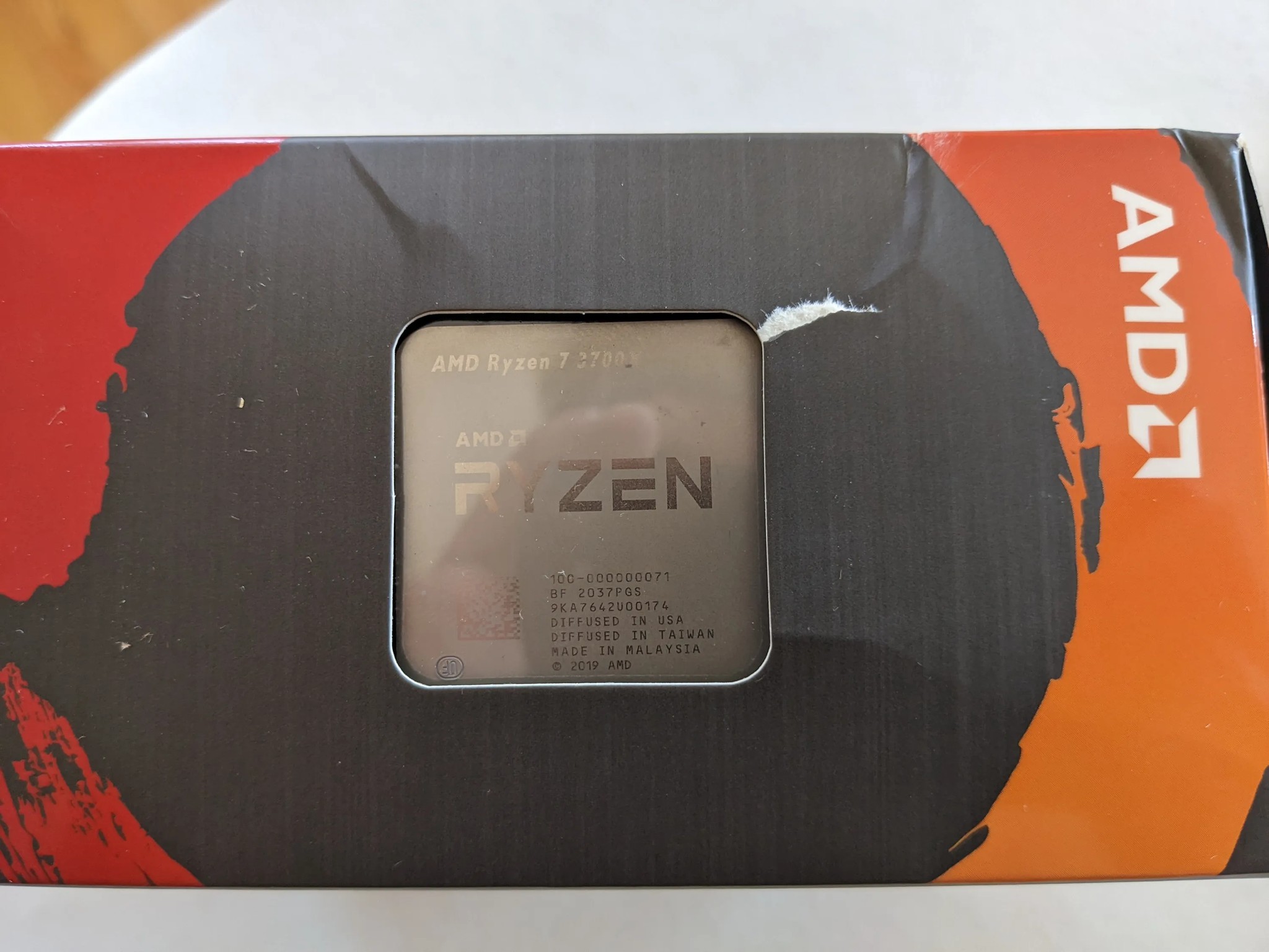 AMD Ryzen 7 3700X 3.6 GHz 8-Core Processor, 2 Years Used, Good Condition (CPU Only)