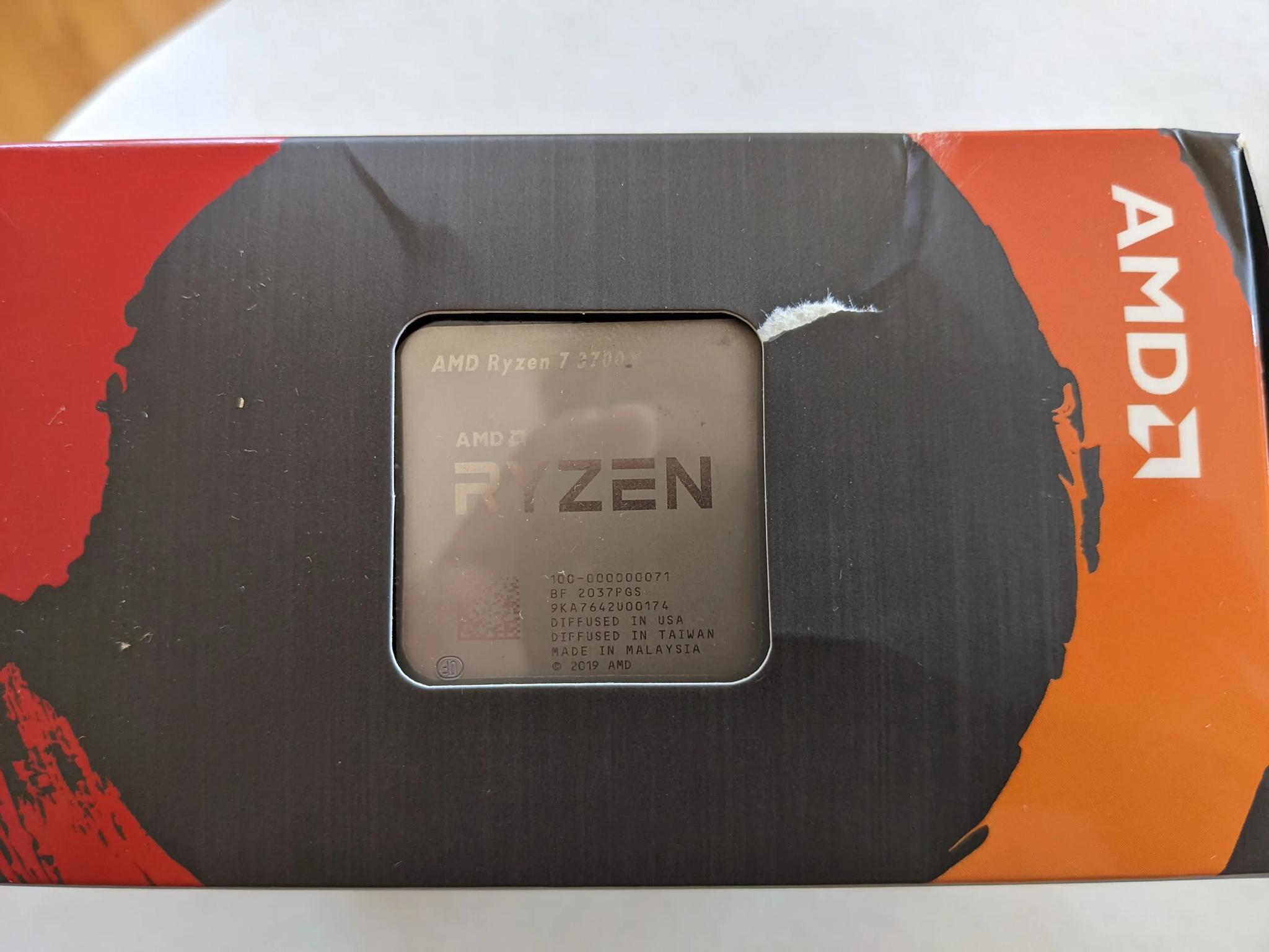 AMD Ryzen 7 3700X 3.6 GHz 8-Core Processor, 2 Years Used, Good Condition (CPU Only)