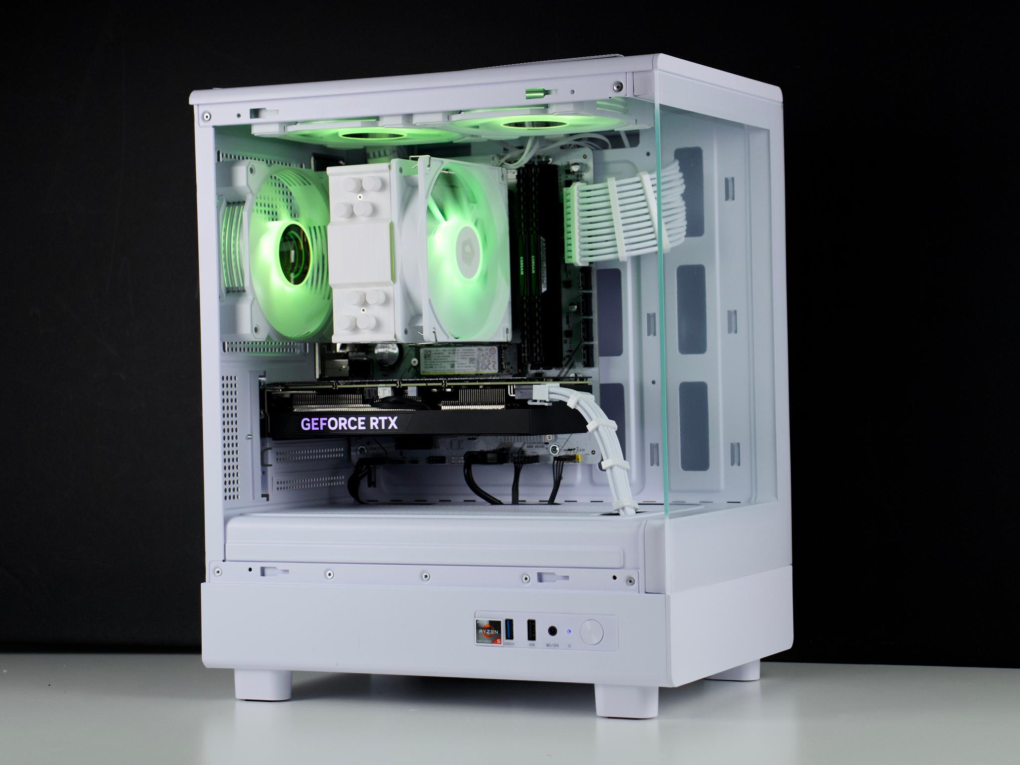 🧊❄️🧊 White Gaming PC – RTX 4060 TI, Ryzen 5 5600X, 32GB RAM, 1TB SSD - WiFi, BlueTooth 🧊❄️🧊