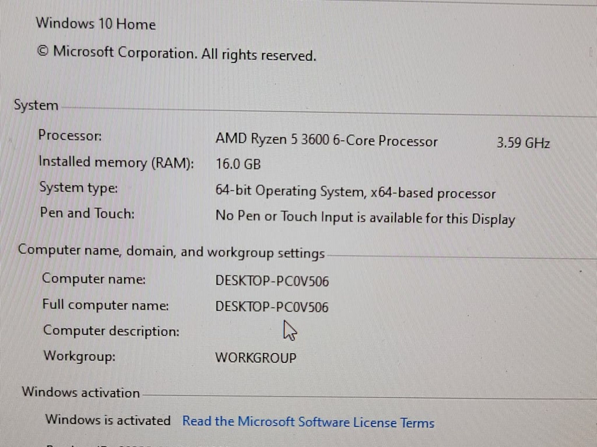 HP Omen Build ( Ryzen 3600 GTX 1060 6G)