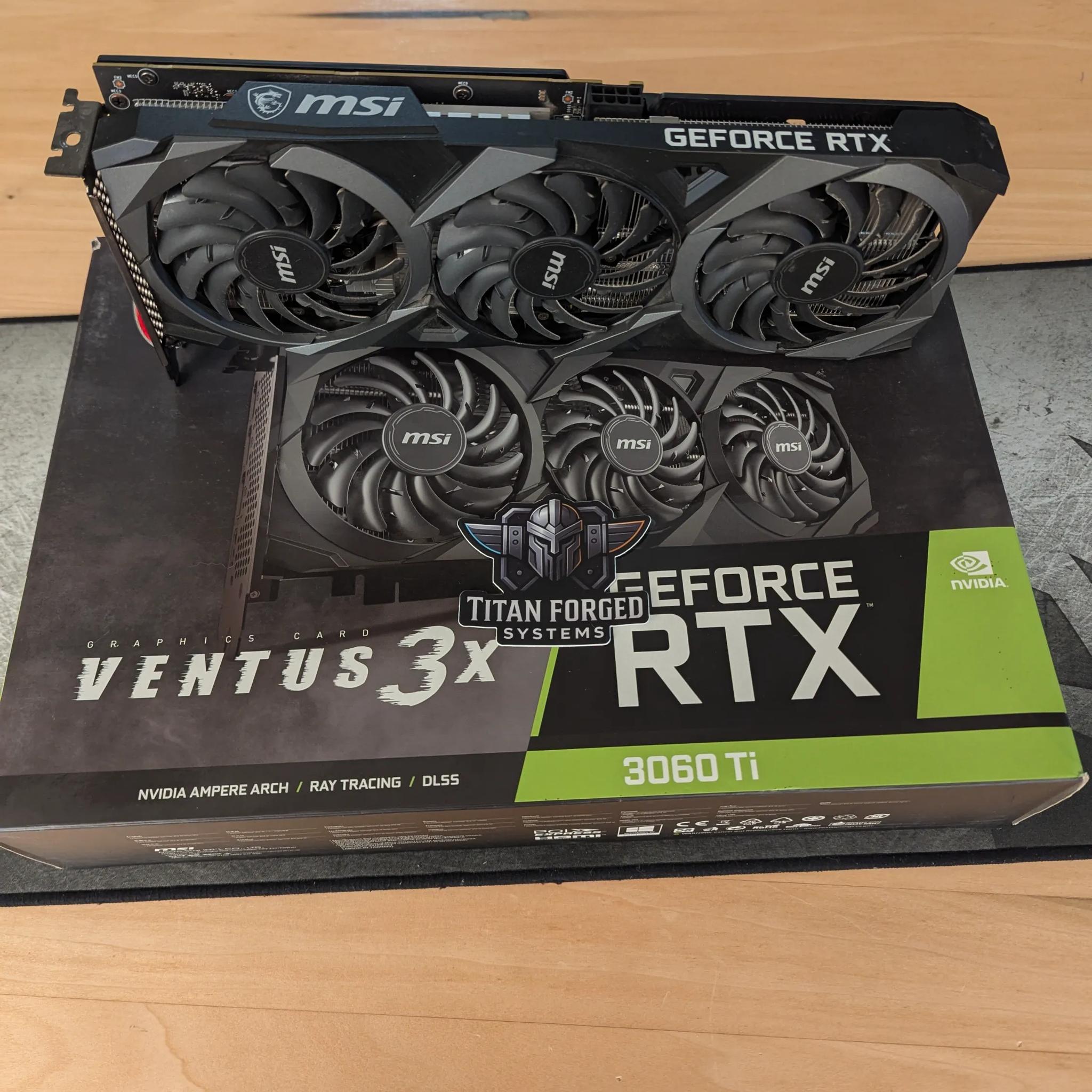 🌪️ MSI 3060 Ti VENTUS 3X OC – Triple-Fan Powerhouse | 8GB GDDR6 | Ampere Performance