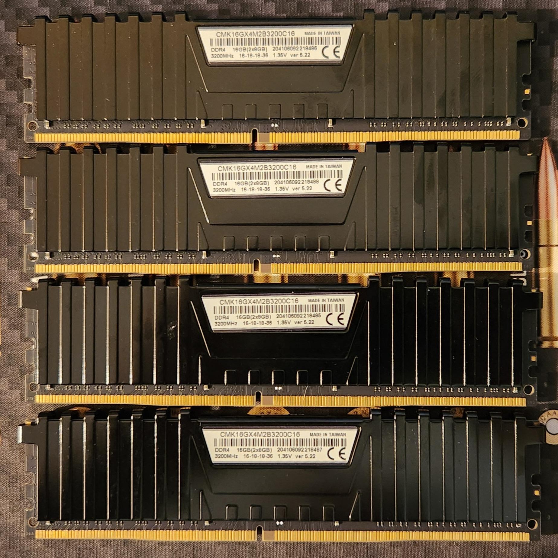 Corsair Vengeance LPX 64GB DDR4-4000 (4x16GB)