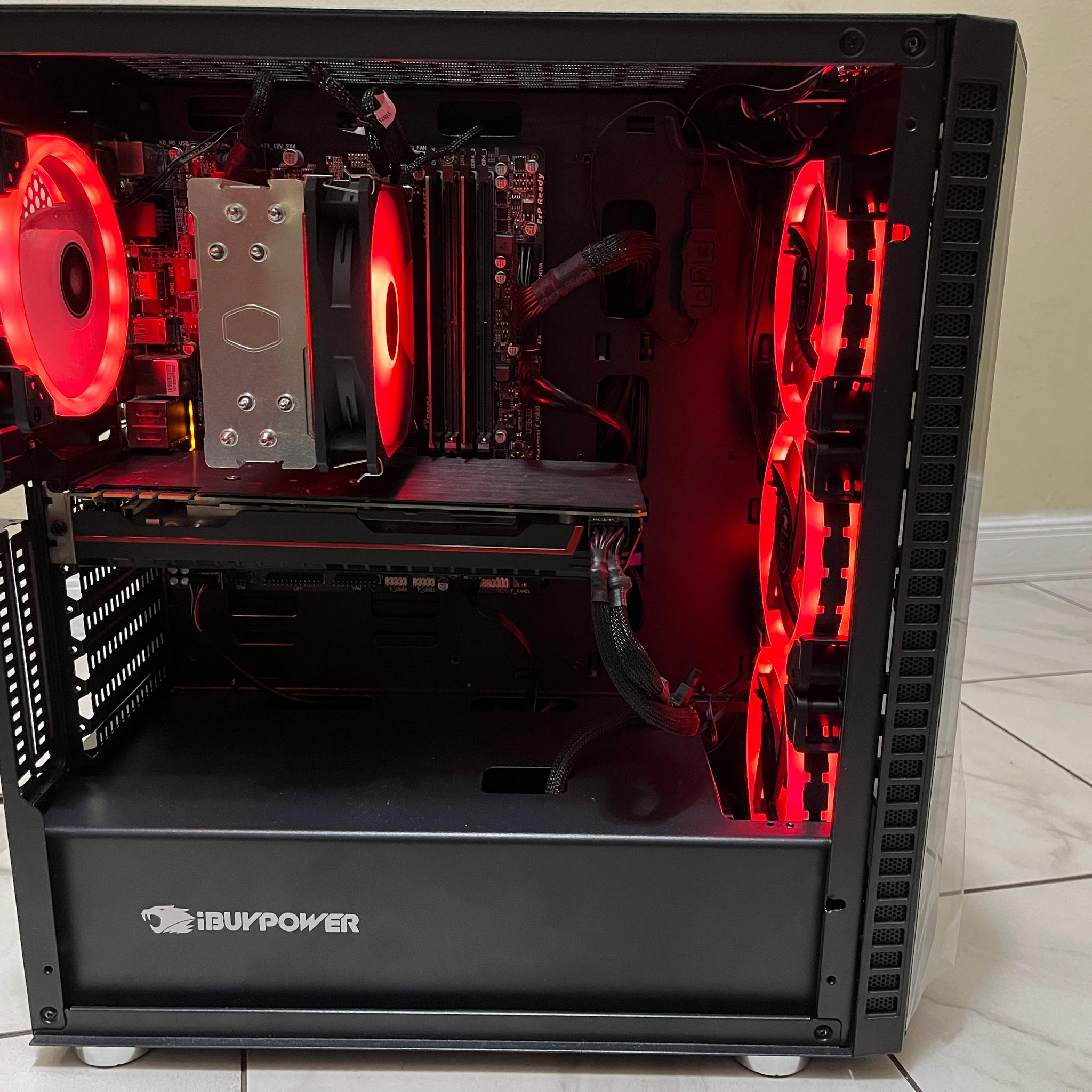 🟠🔥NVIDIA GTX 1080, Intel i7-7700, 16GB RAM, 1 TB Storage, High Performance Gaming PC w/ RGB Remote