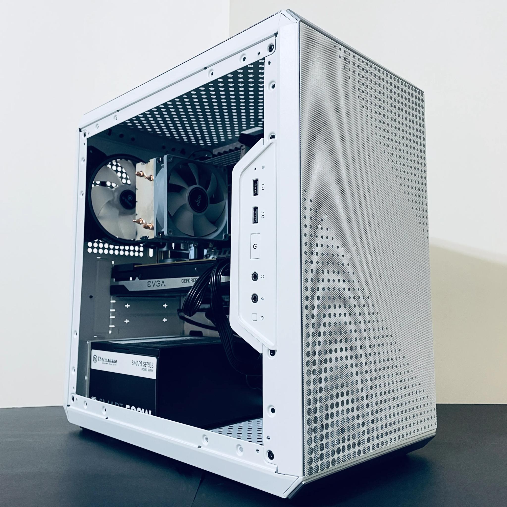⚡Budget White Gaming PC - Intel Xeon 10-cores ● 16GB RAM ● 512GB SSD ● Wi-Fi ● Nvidia GTX 980