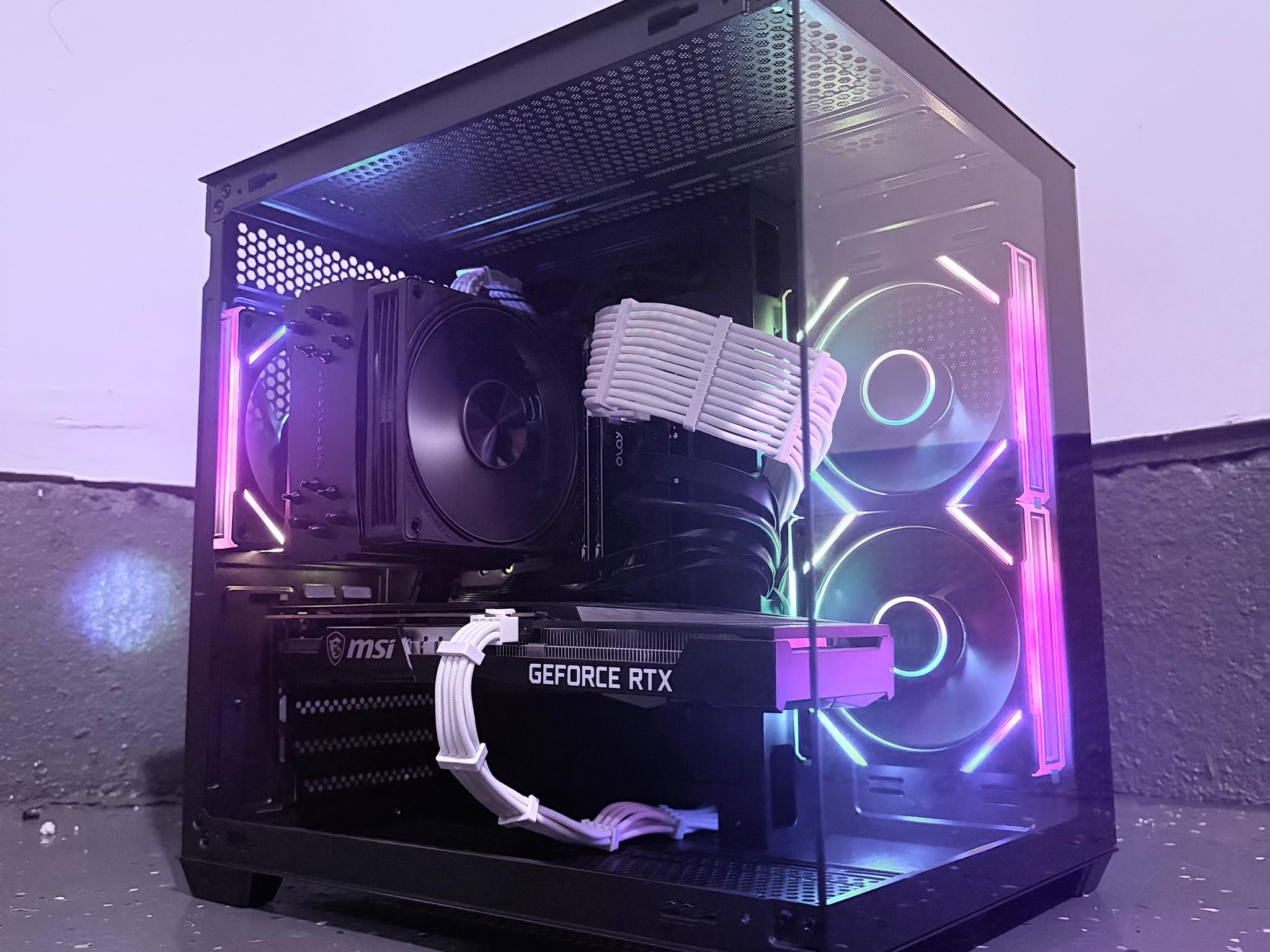🌈"Neon Shadow"⚫️| 1440p Gaming | i9 10850K | RTX 3060 Ti | 16GB Ram | 1TB+1GB Dram SSD | Free Ship