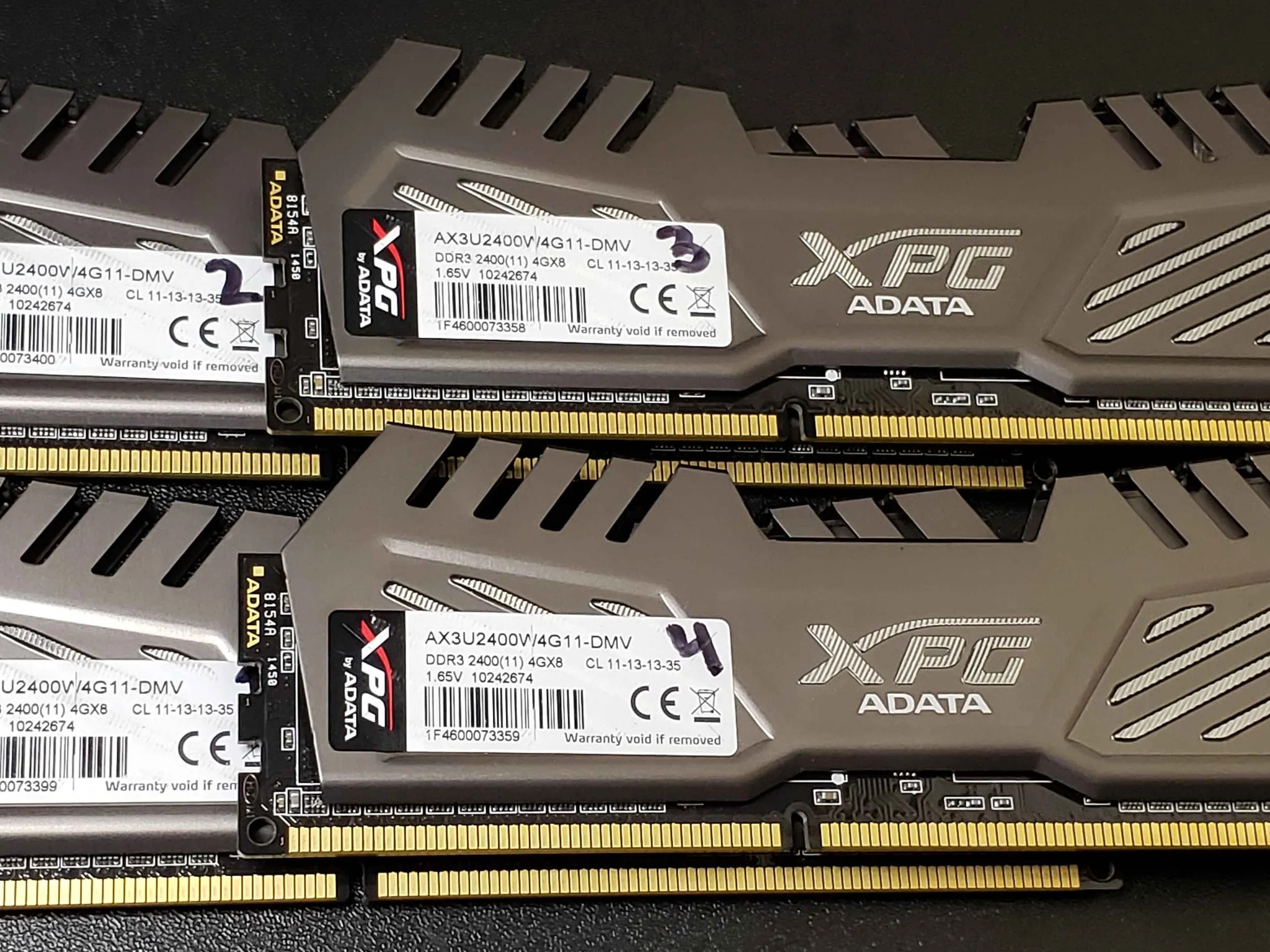 ADATA XPG DDR3 4x4GB 2400MT/s Memory