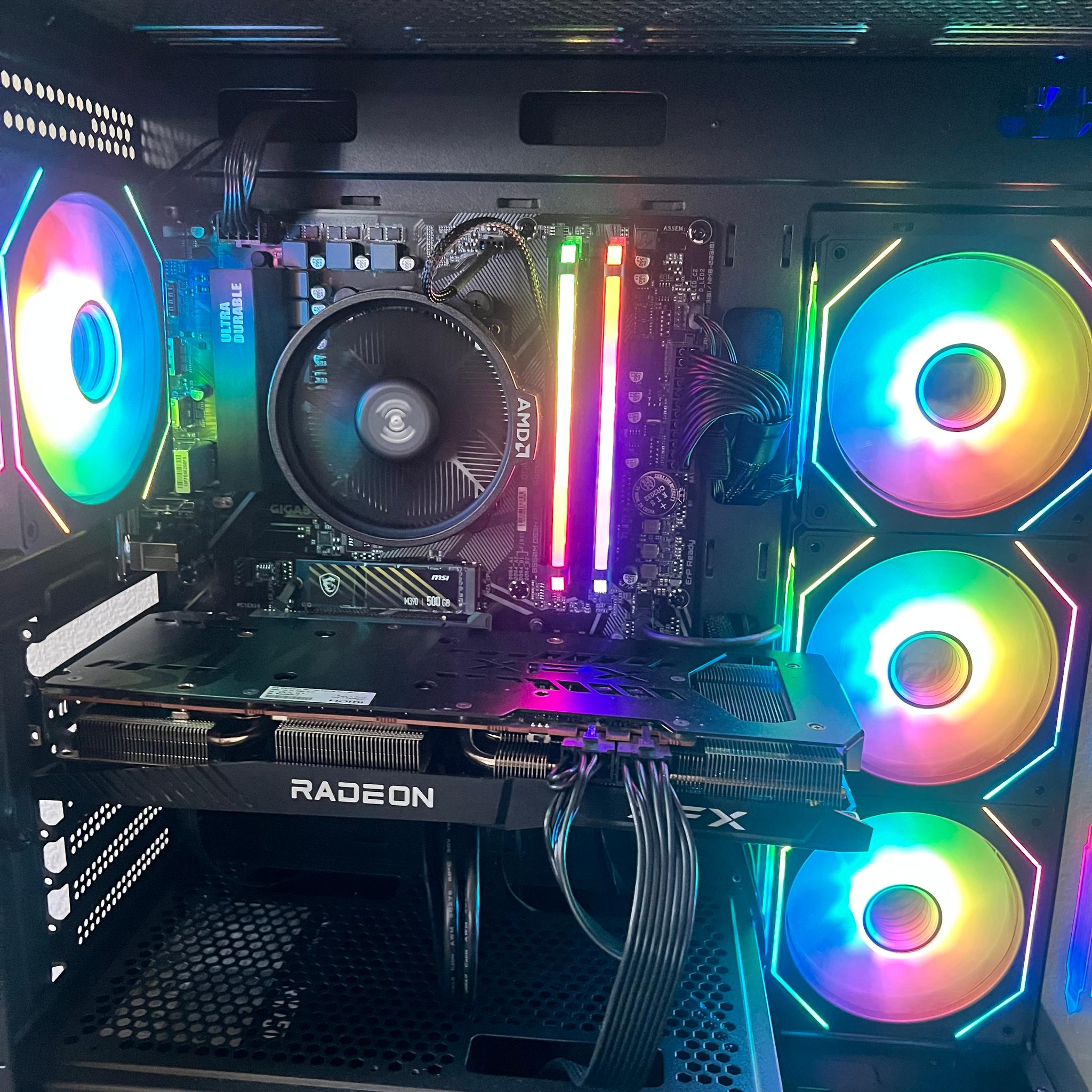 Custom Gaming PC Build Ryzen 5 5600x | RX 6700 XT | 32GB Ram