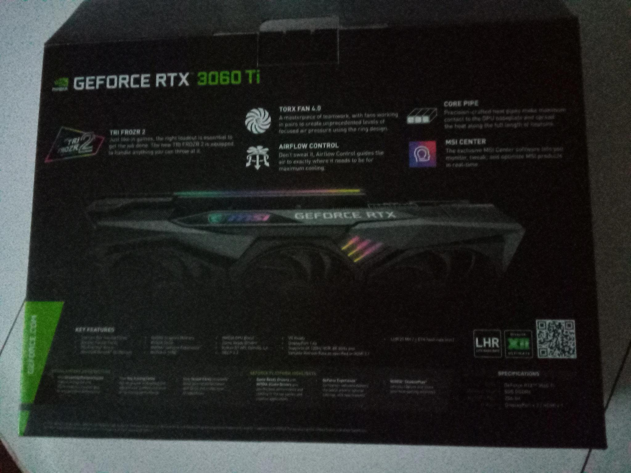 MSI GeForce RTX 3060 Ti 8 GB GAMING Z TRIO Video Card