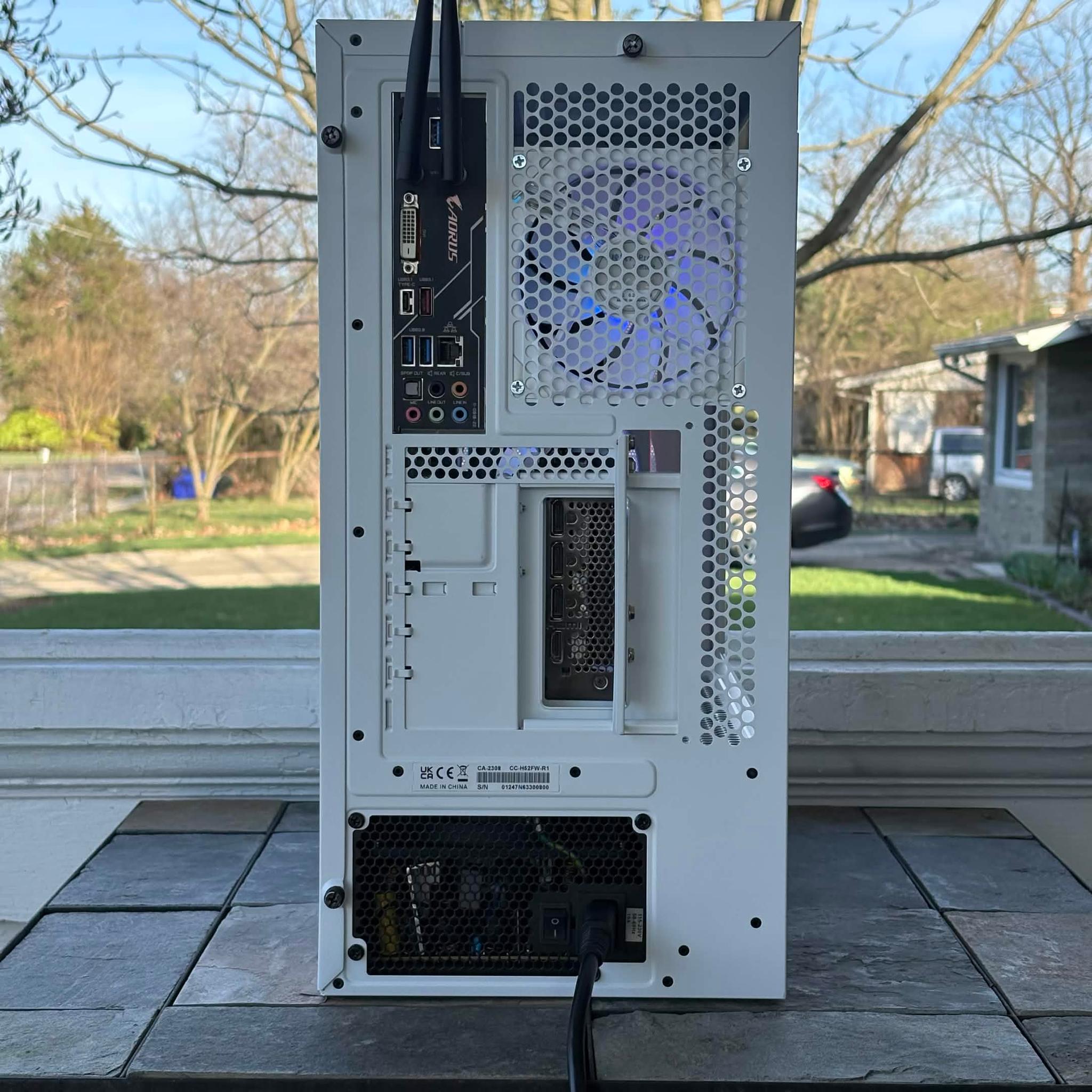 🐈‍⬛ Black Cat Customs “White Phantom” Gaming PC  Ryzen 7 3700X | RTX 3060 Ti | 16GB RGB | 1TB NVMe