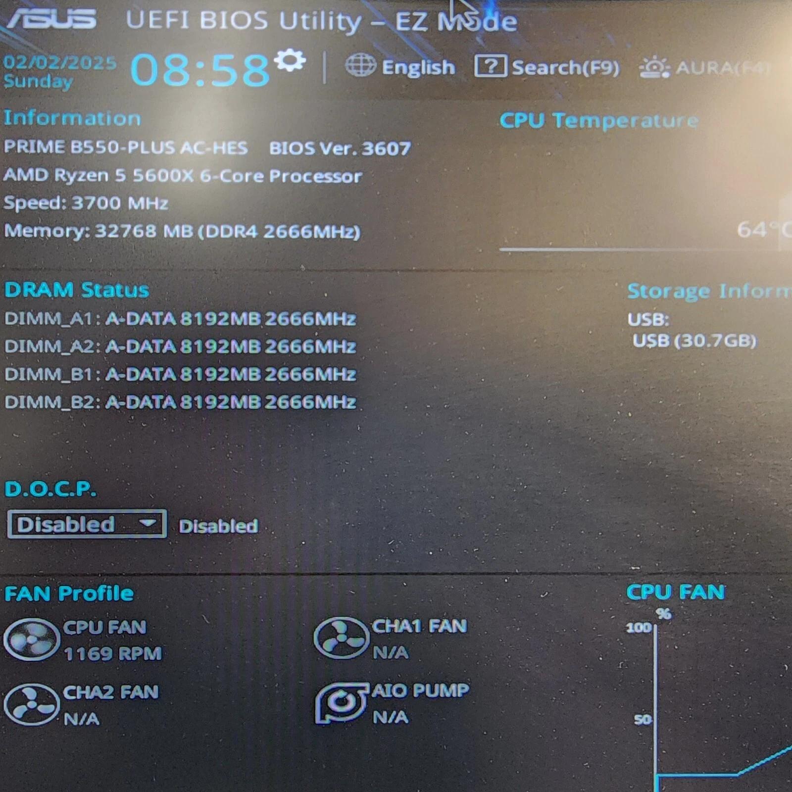 UPDATED BIOS ASUS PRIME B550-PLUS AC-HES WIFI DDR4 AM4 Motherboard