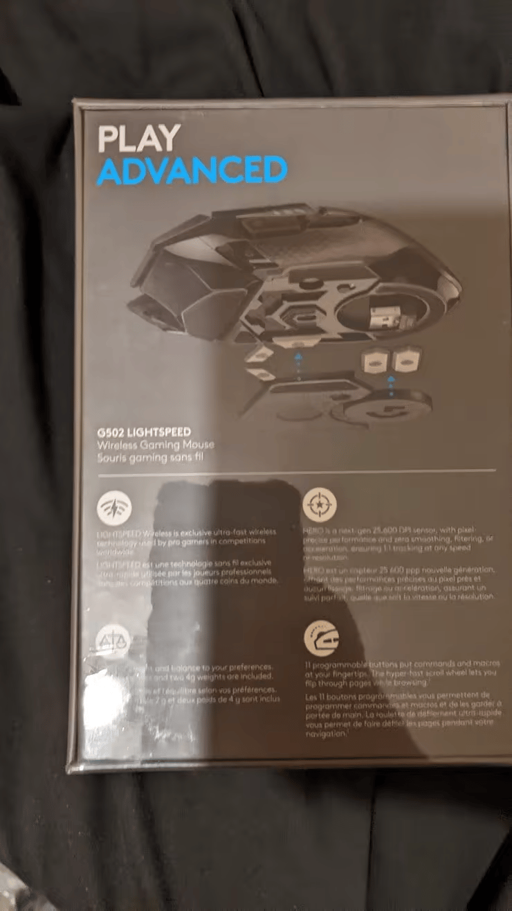 BNIB Logitech G502 Lightspeed Wireless Gaming Mouse