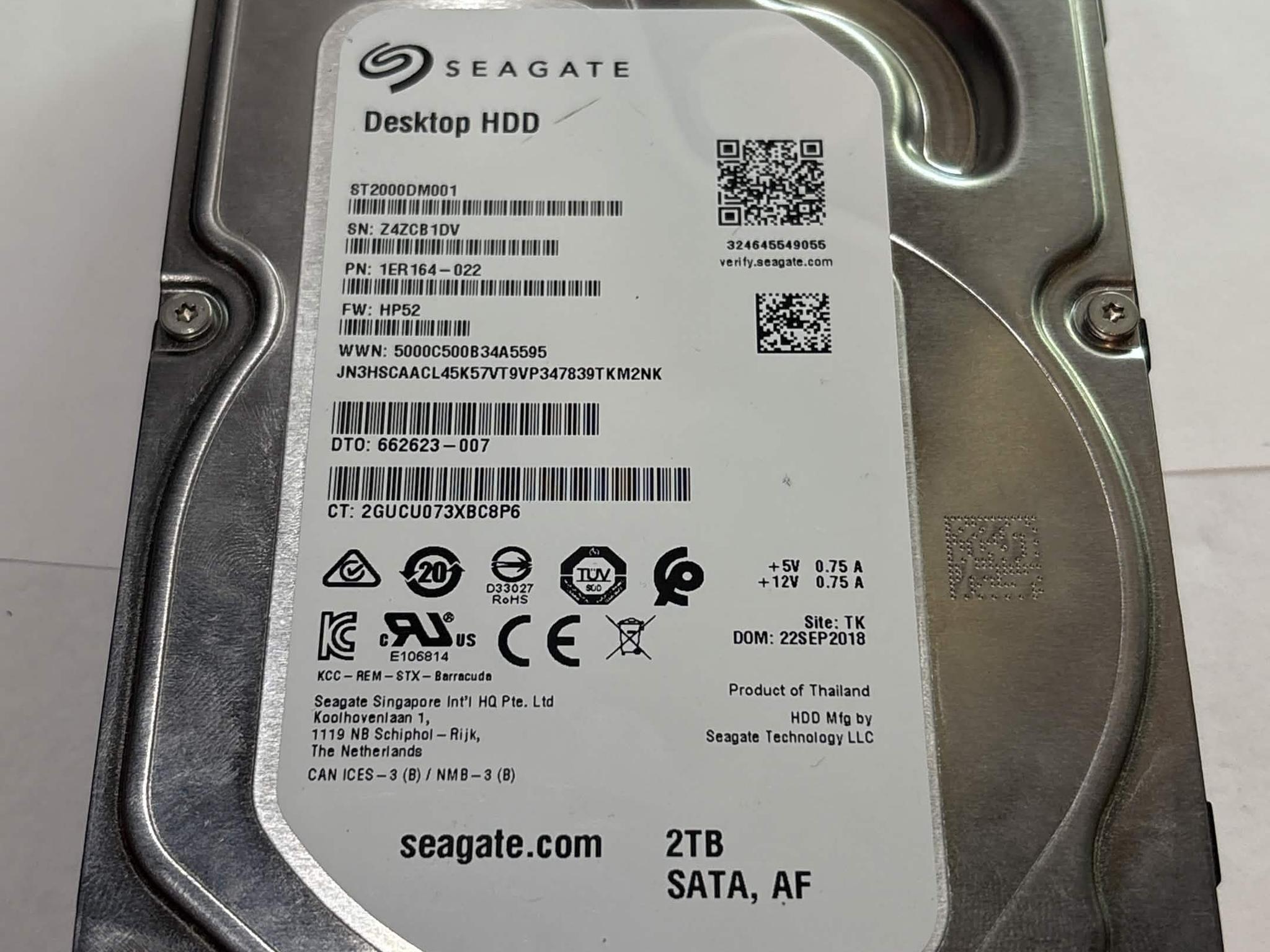 Seagate 2TB 3.5” SATA HDD Desktop Hard Drive (NM)