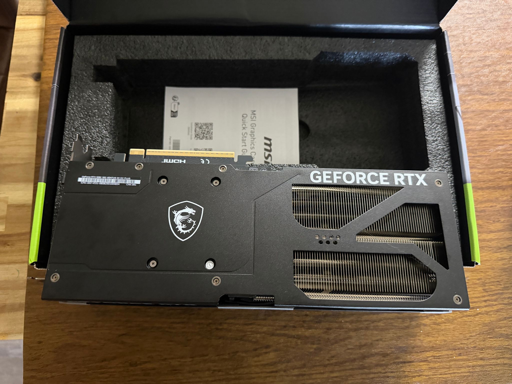 MSI GeForce RTX 5080 16G VENTUS 3X OC