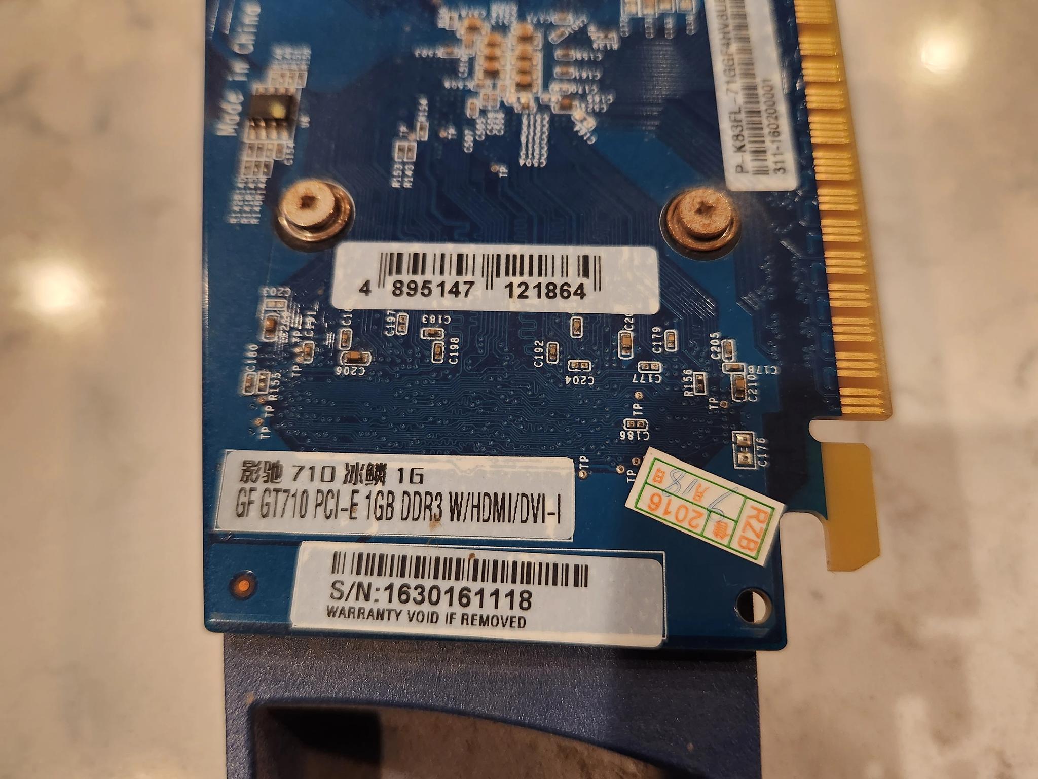 An Incredibly Suspicious and Wildly Chinese GT 710 1GB - Used