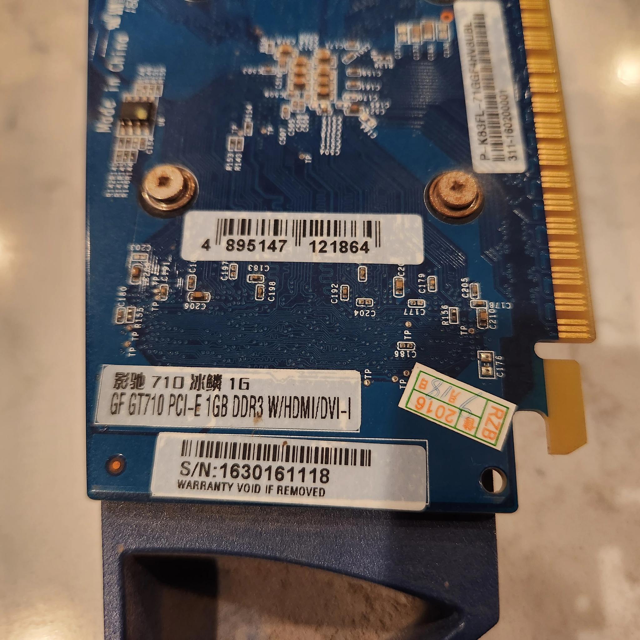 An Incredibly Suspicious and Wildly Chinese GT 710 1GB - Used